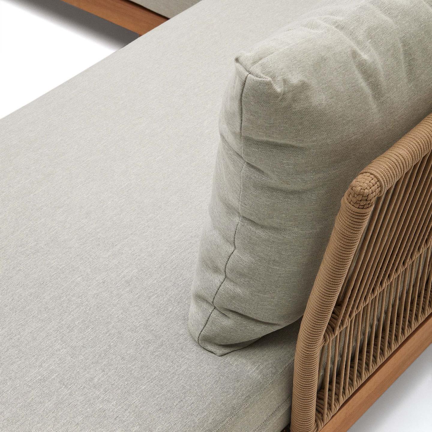 Zestaw zewnętrzny sofa i stolik kawowy RACO lite drewno akacjowe La Forma Eye on Design