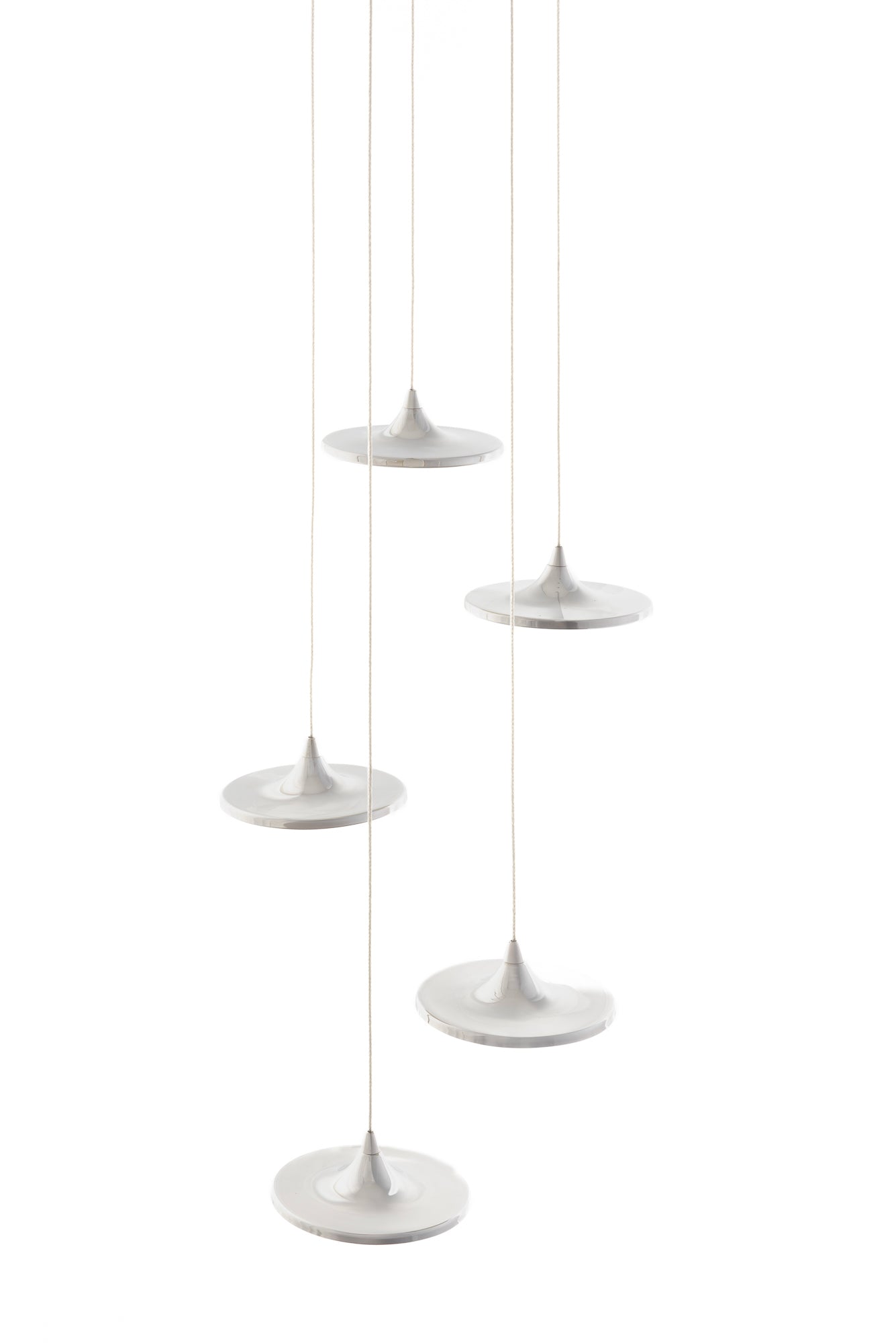 LUNA inox pendant lamp set