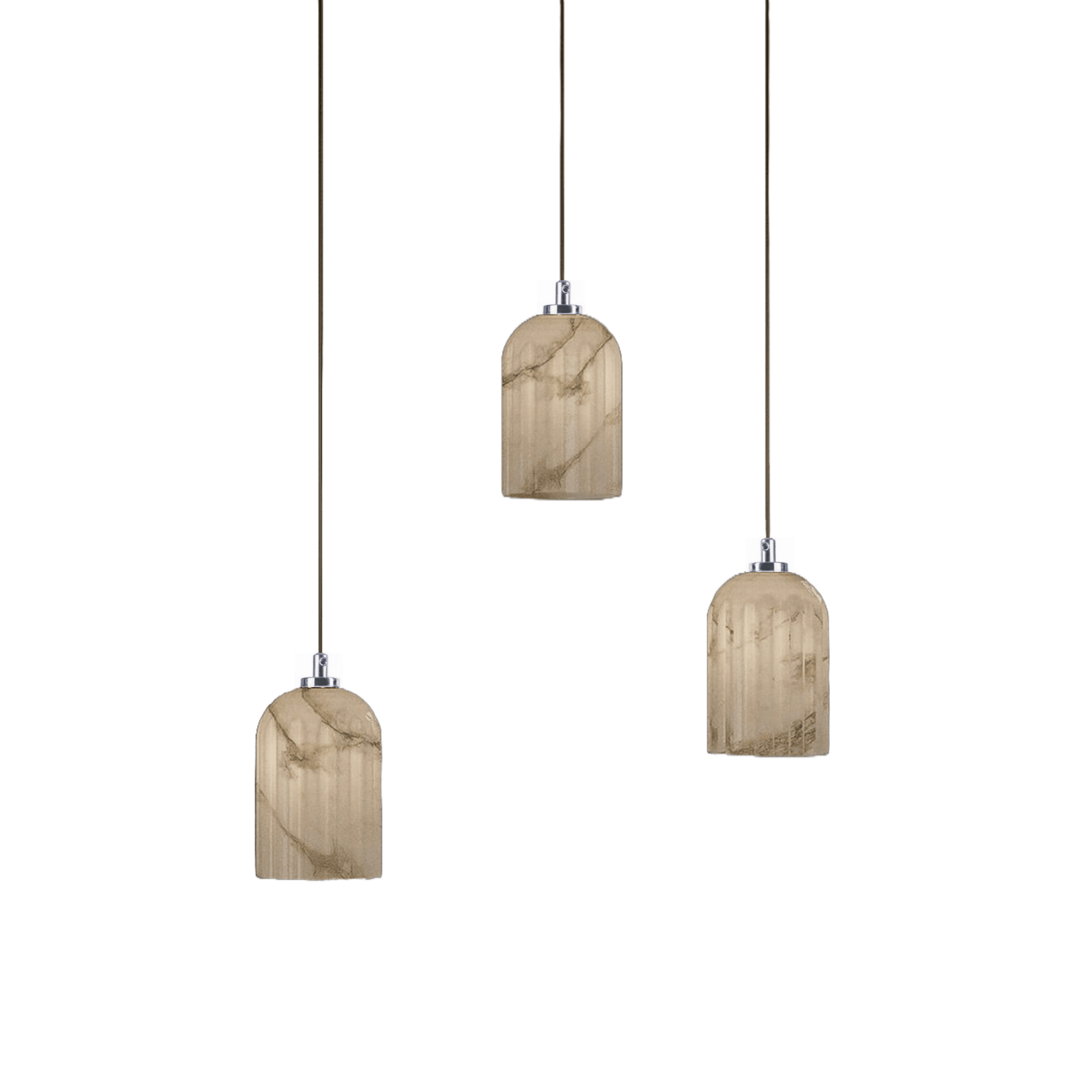 Żyrandol alabastrowy URANIA nikiel Embassy Interiors Eye on Design