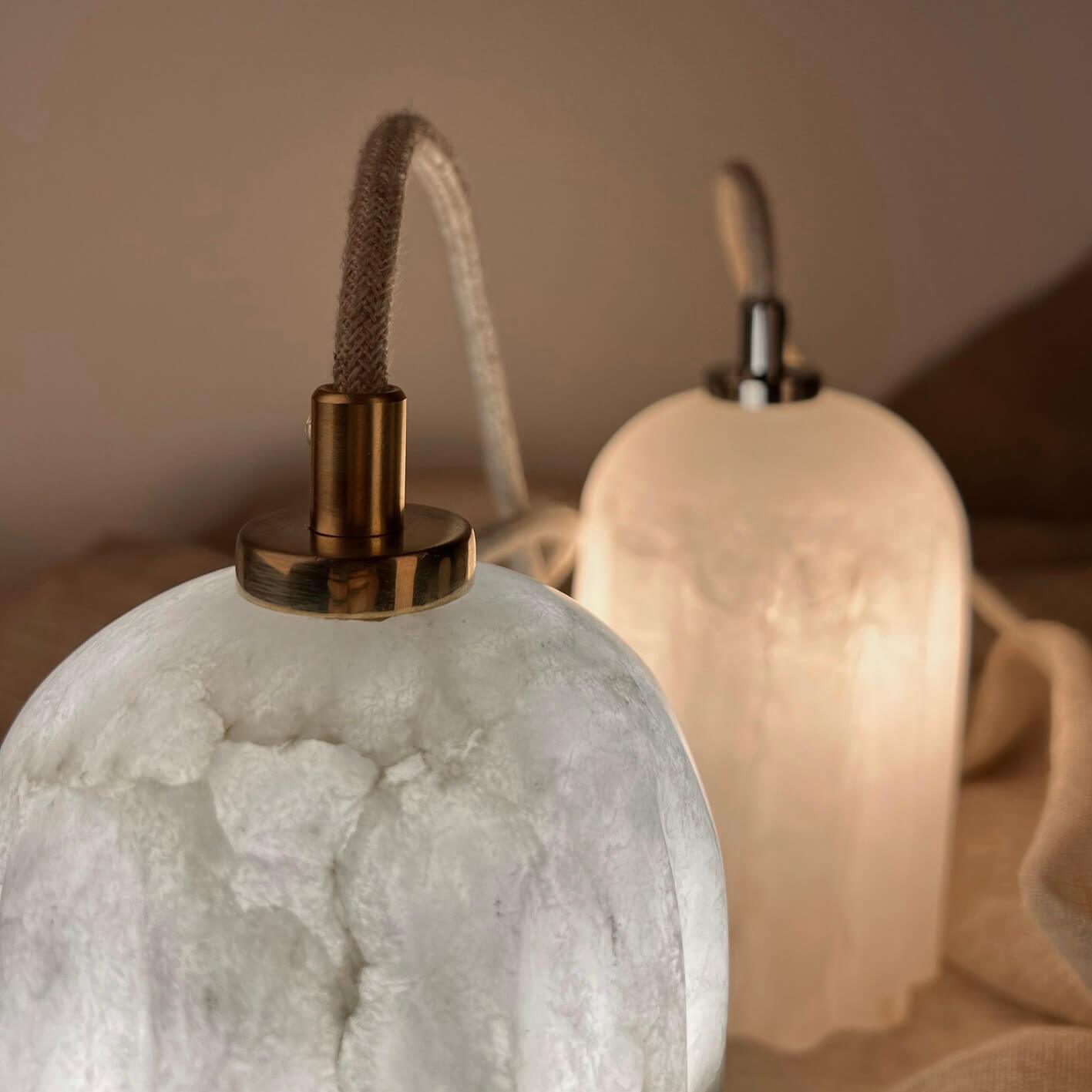 Żyrandol alabastrowy URANIA nikiel Embassy Interiors Eye on Design