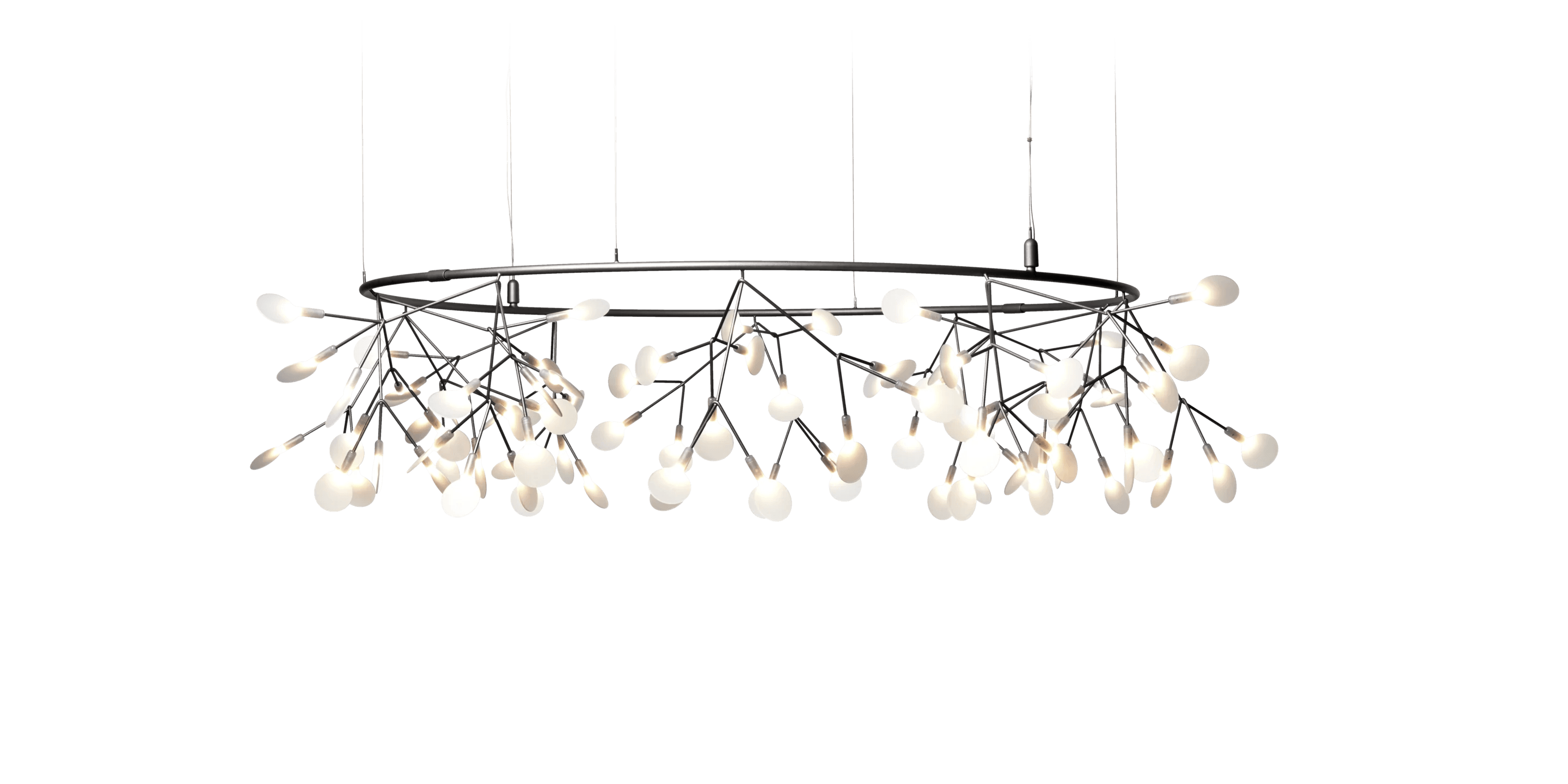 Żyrandol HERACLEUM III THE BIG O niklowany Moooi 160 cm Eye on Design