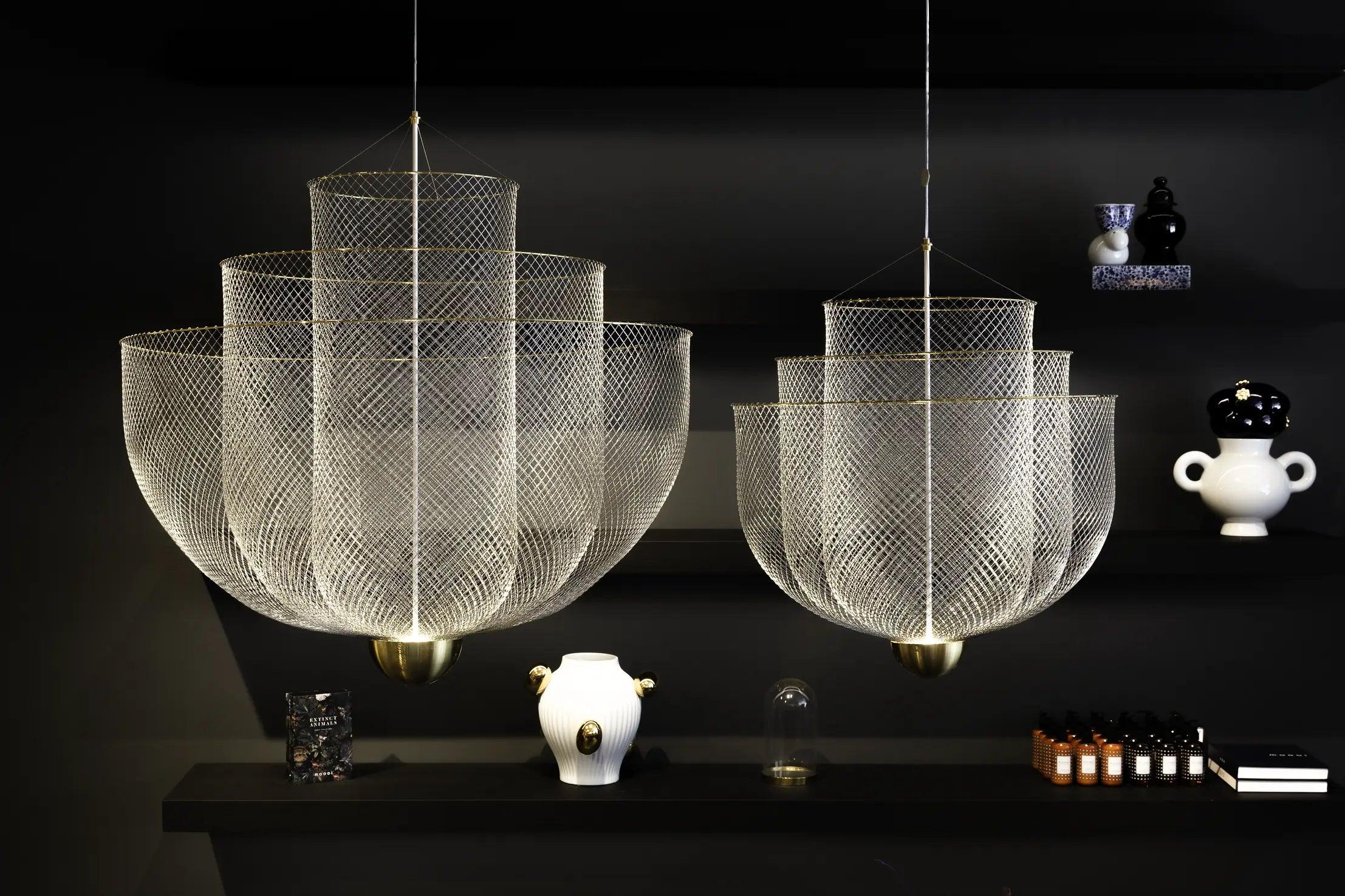 Żyrandol MESHMATICS mosiądz Moooi Eye on Design