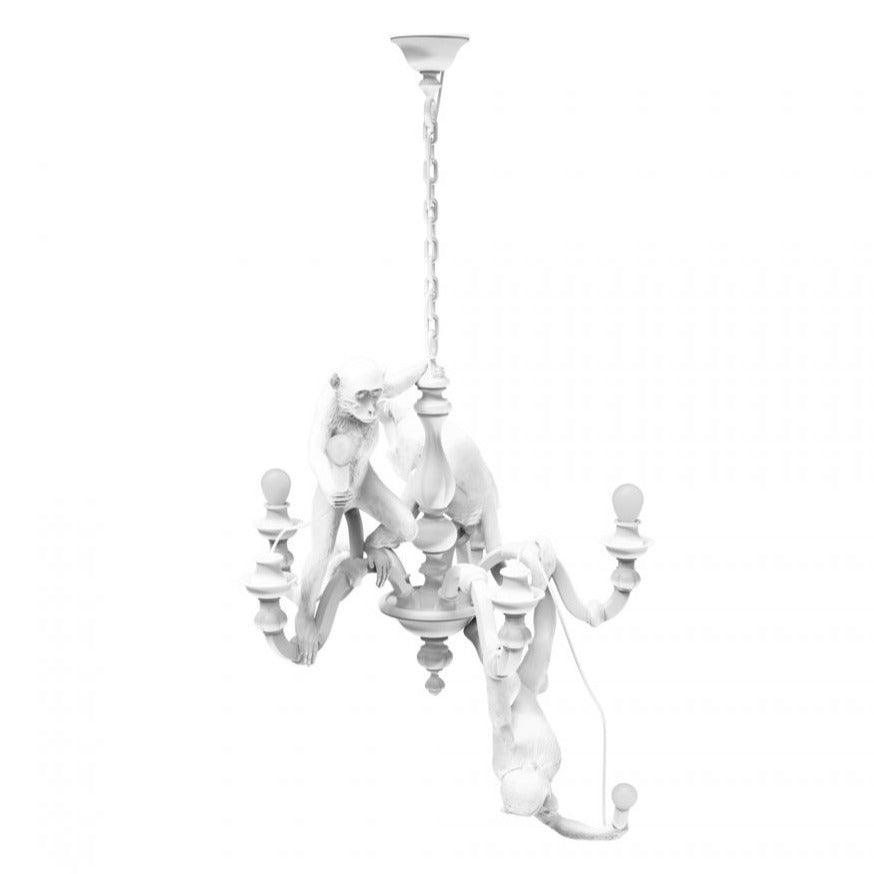 Żyrandol MONKEY biały Seletti Eye on Design