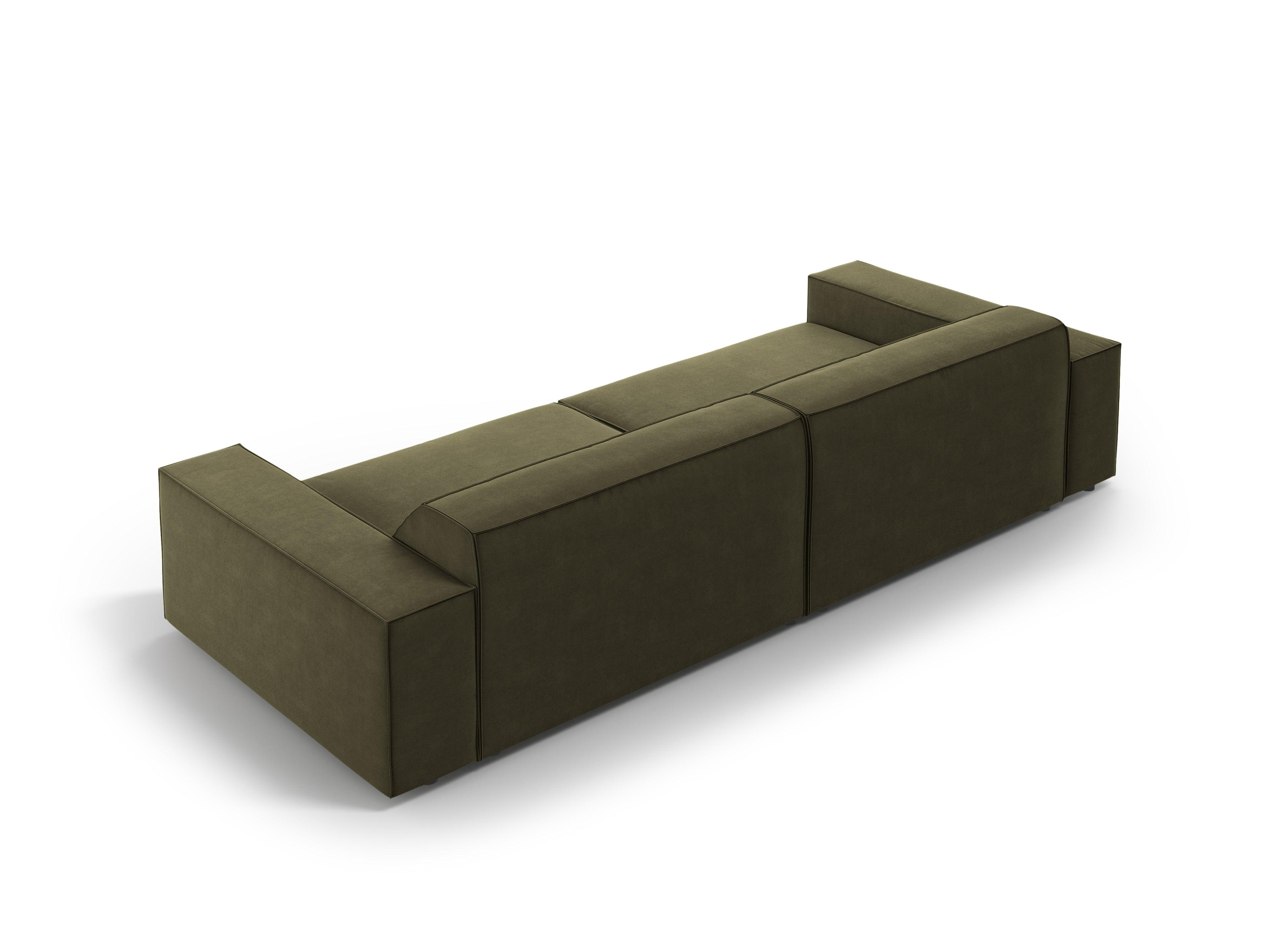 Sofa aksamitna 3-osobowa JODIE zielony Micadoni Eye on Design