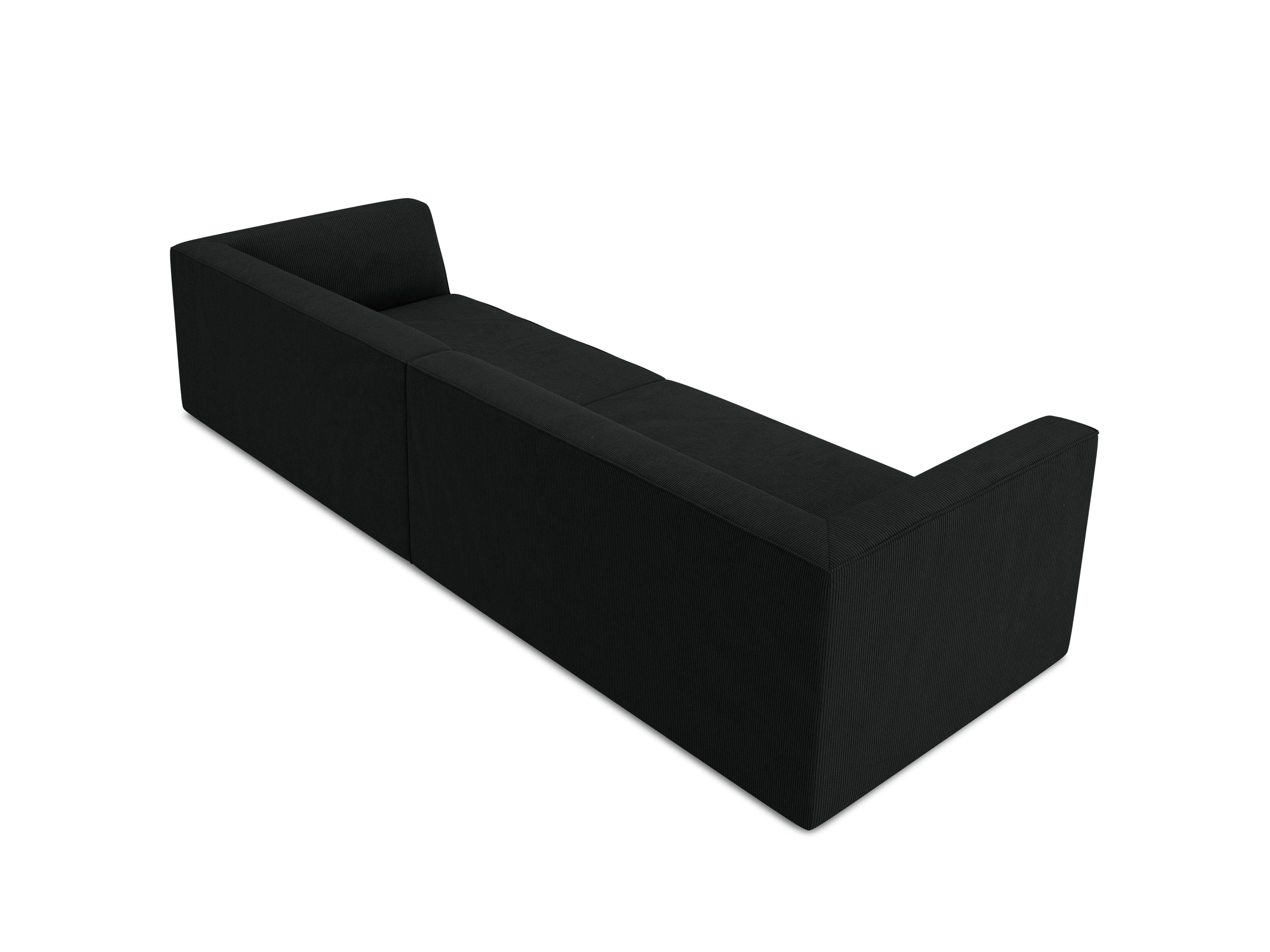 Sofa sztruksowa RUBY czarny Micadoni Eye on Design