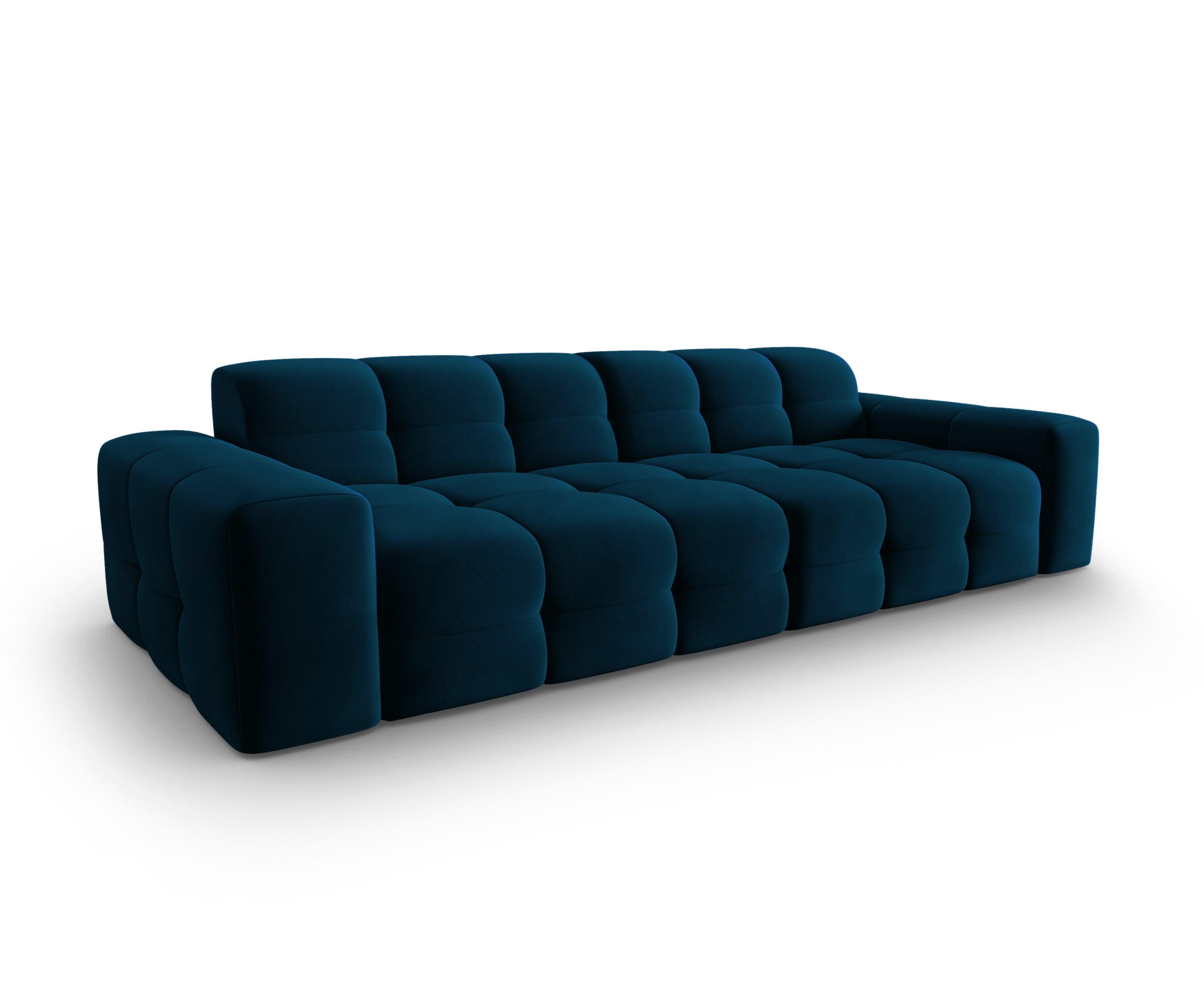 Sofa aksamitna 4-osobowa KENDAL granatowy Micadoni Eye on Design