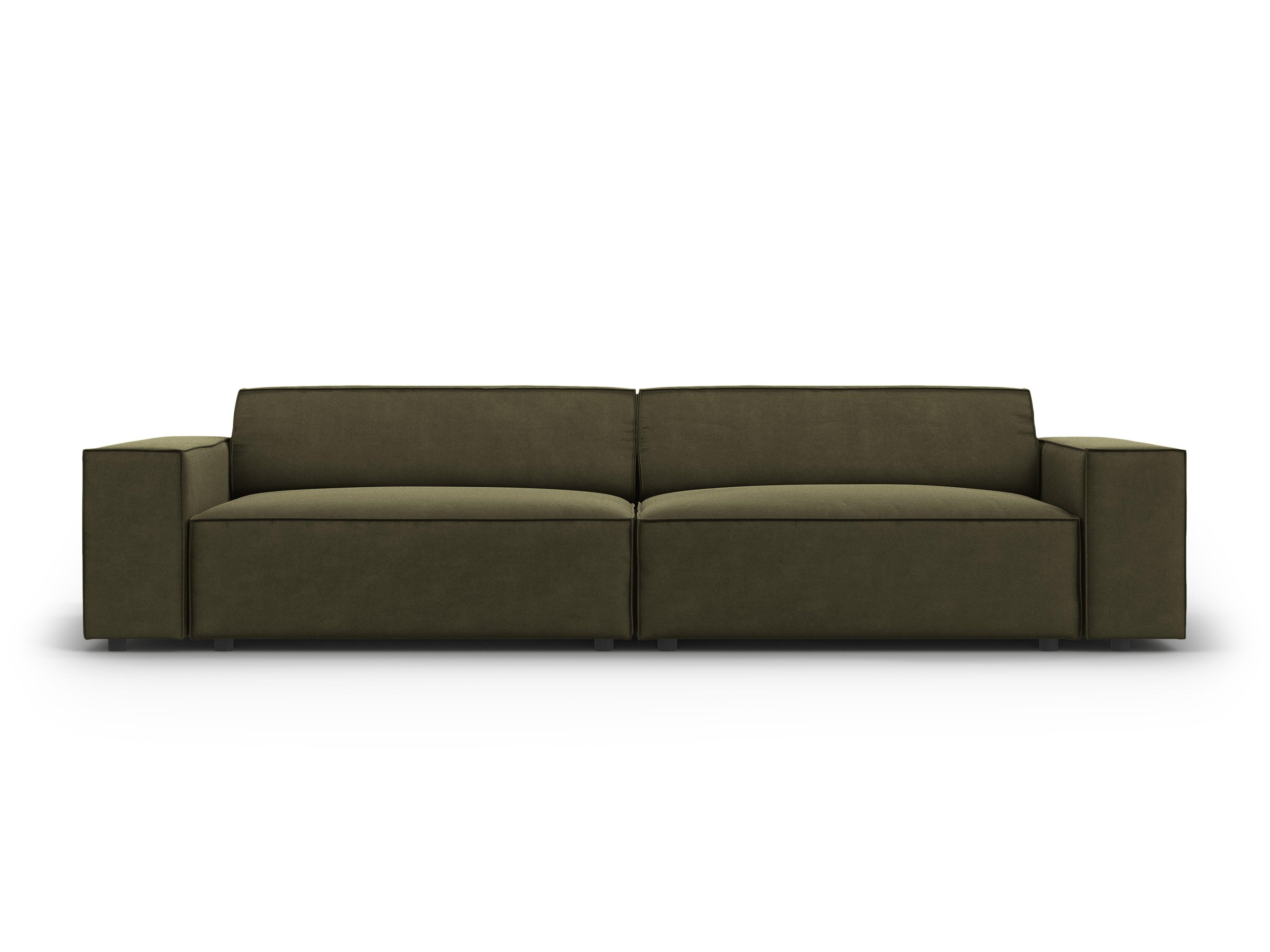 Sofa aksamitna 4-osobowa JODIE zielony Micadoni Eye on Design