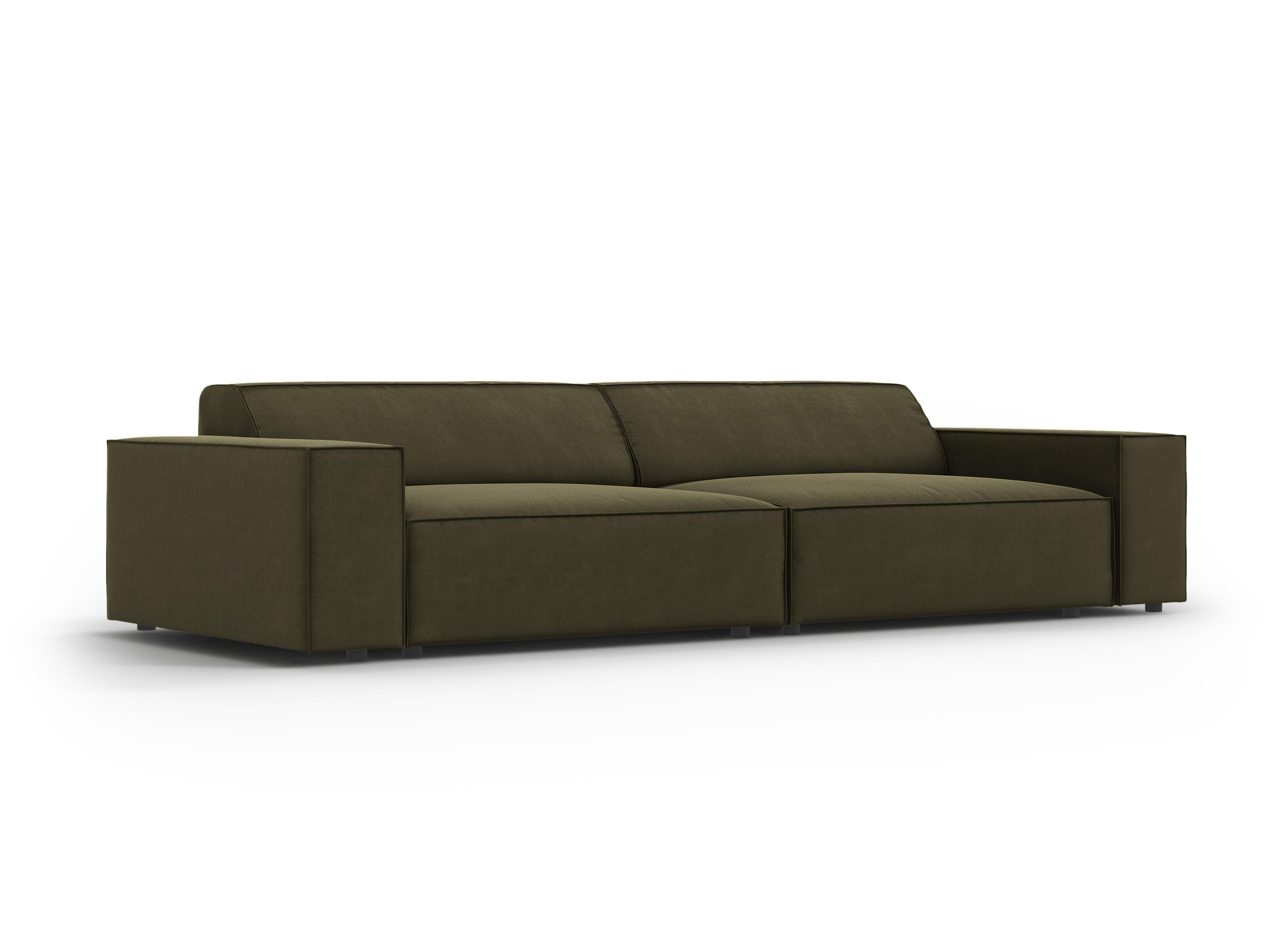 Sofa aksamitna 4-osobowa JODIE zielony Micadoni Eye on Design