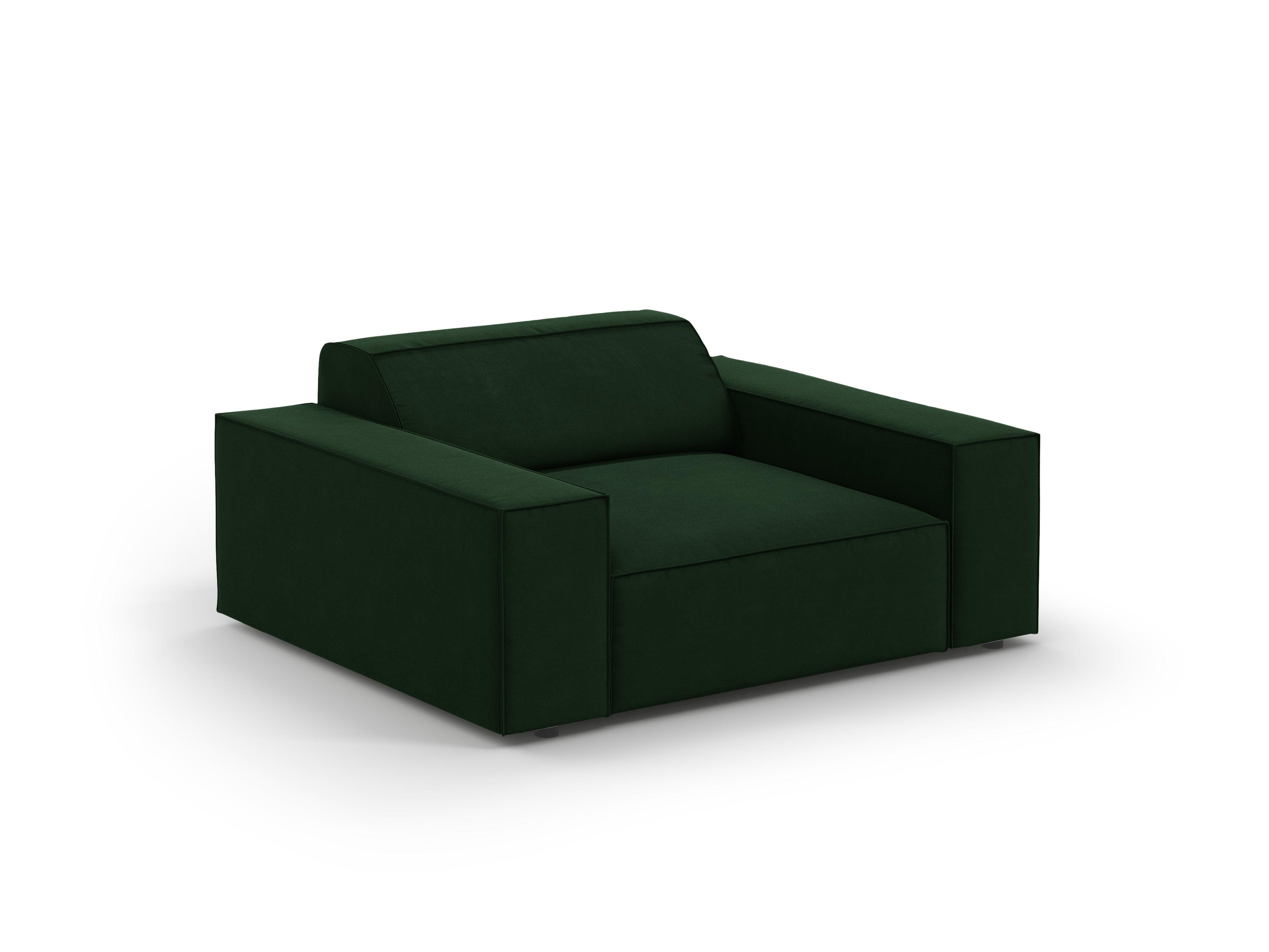 Fotel aksamitny JODIE butelkowa zieleń Micadoni Eye on Design