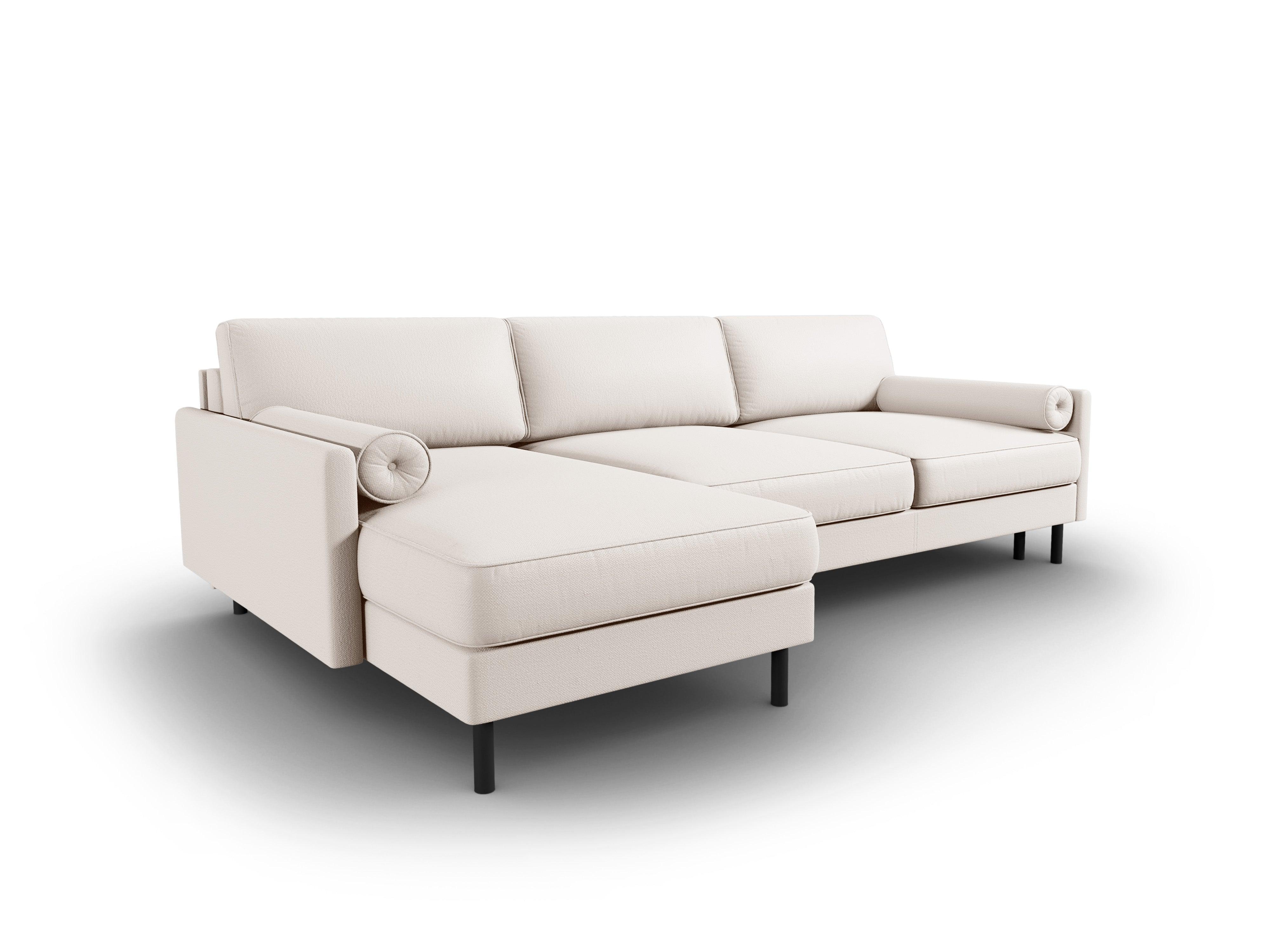 Narożnik lewostronny z funkcją spania SCOTT jasnobeżowy Micadoni Eye on Design