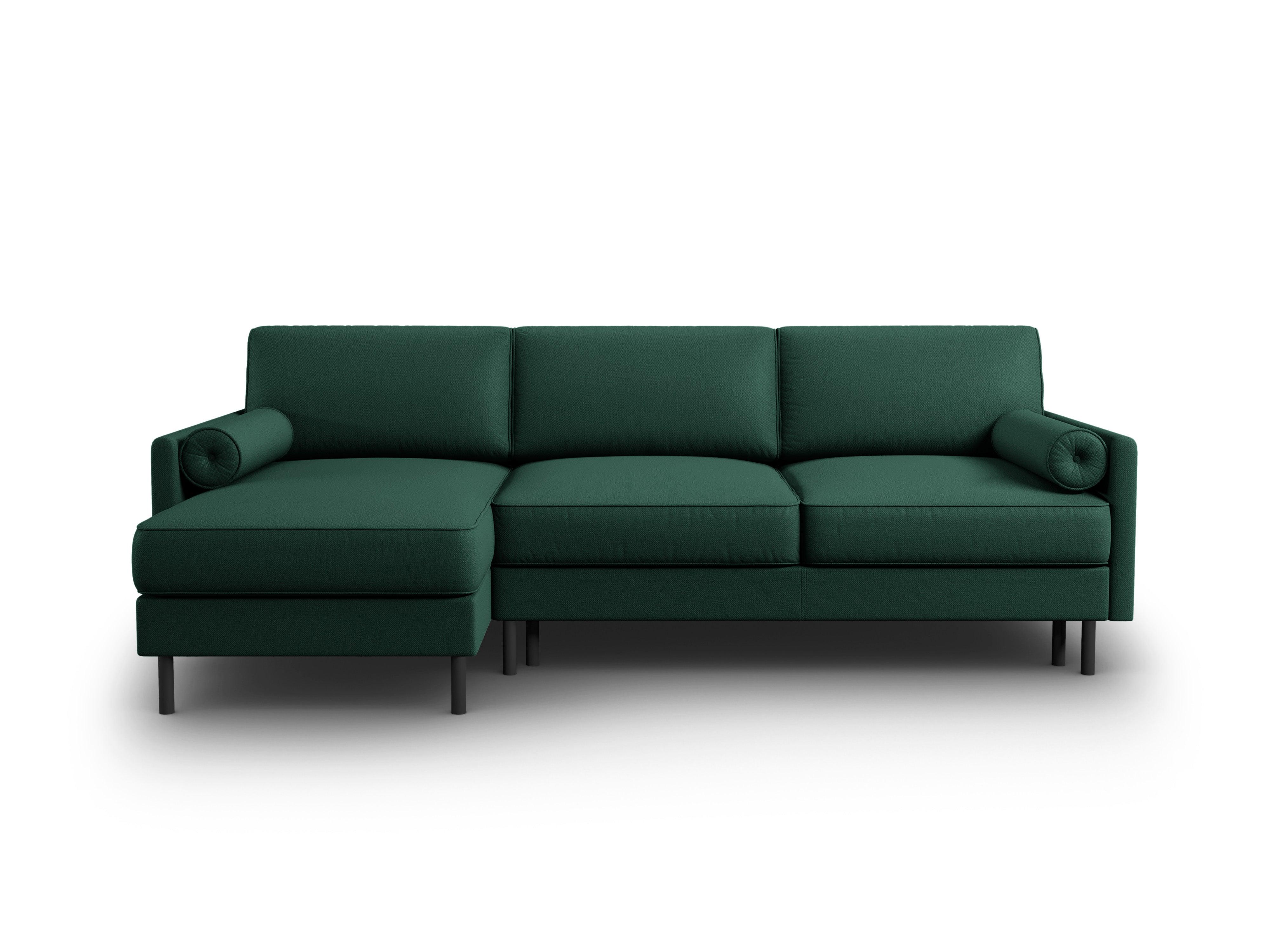 Narożnik lewostronny z funkcją spania SCOTT zielony Micadoni Eye on Design