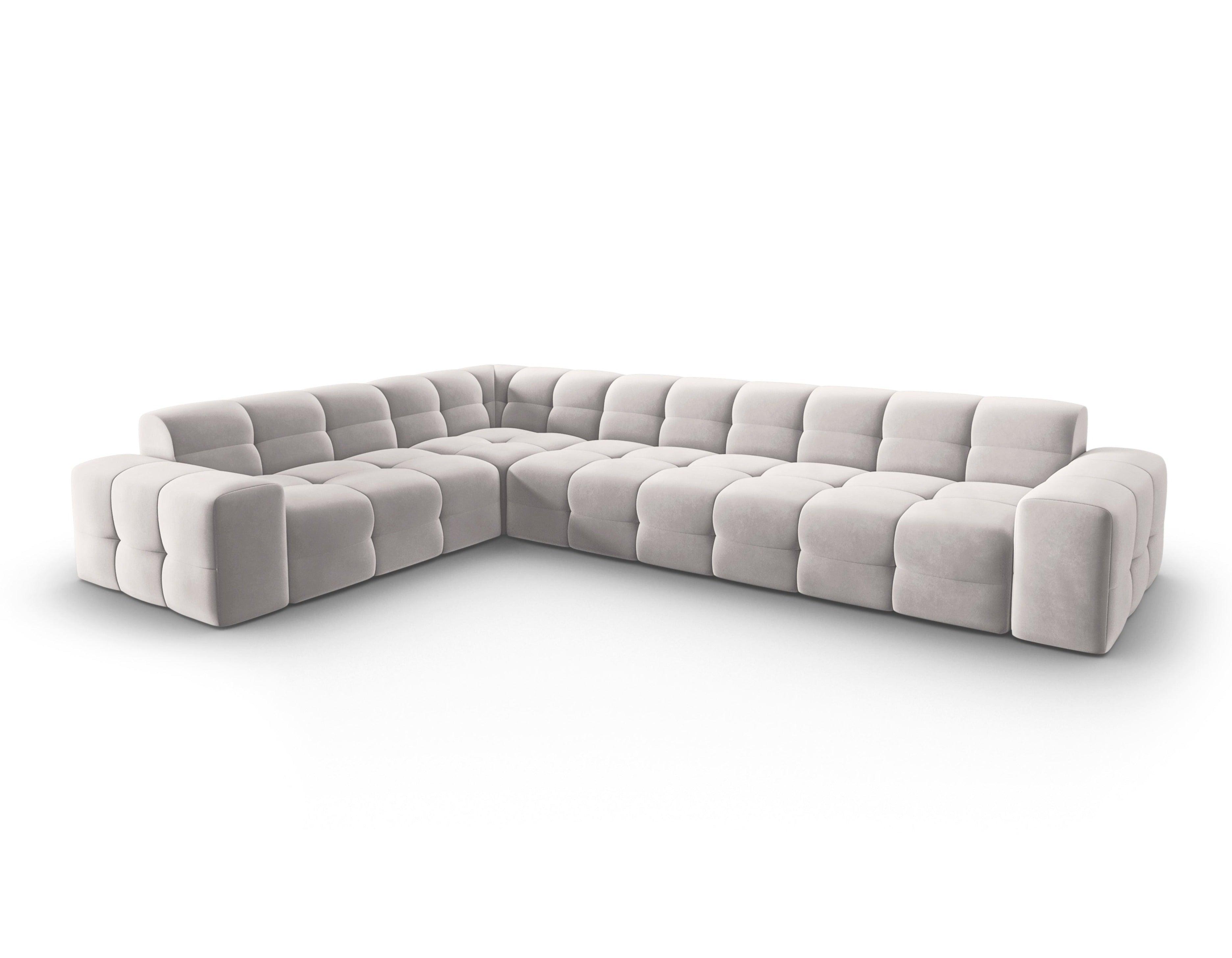 Narożnik lewostronny 6-osobowy KENDAL jasnoszary Micadoni Eye on Design