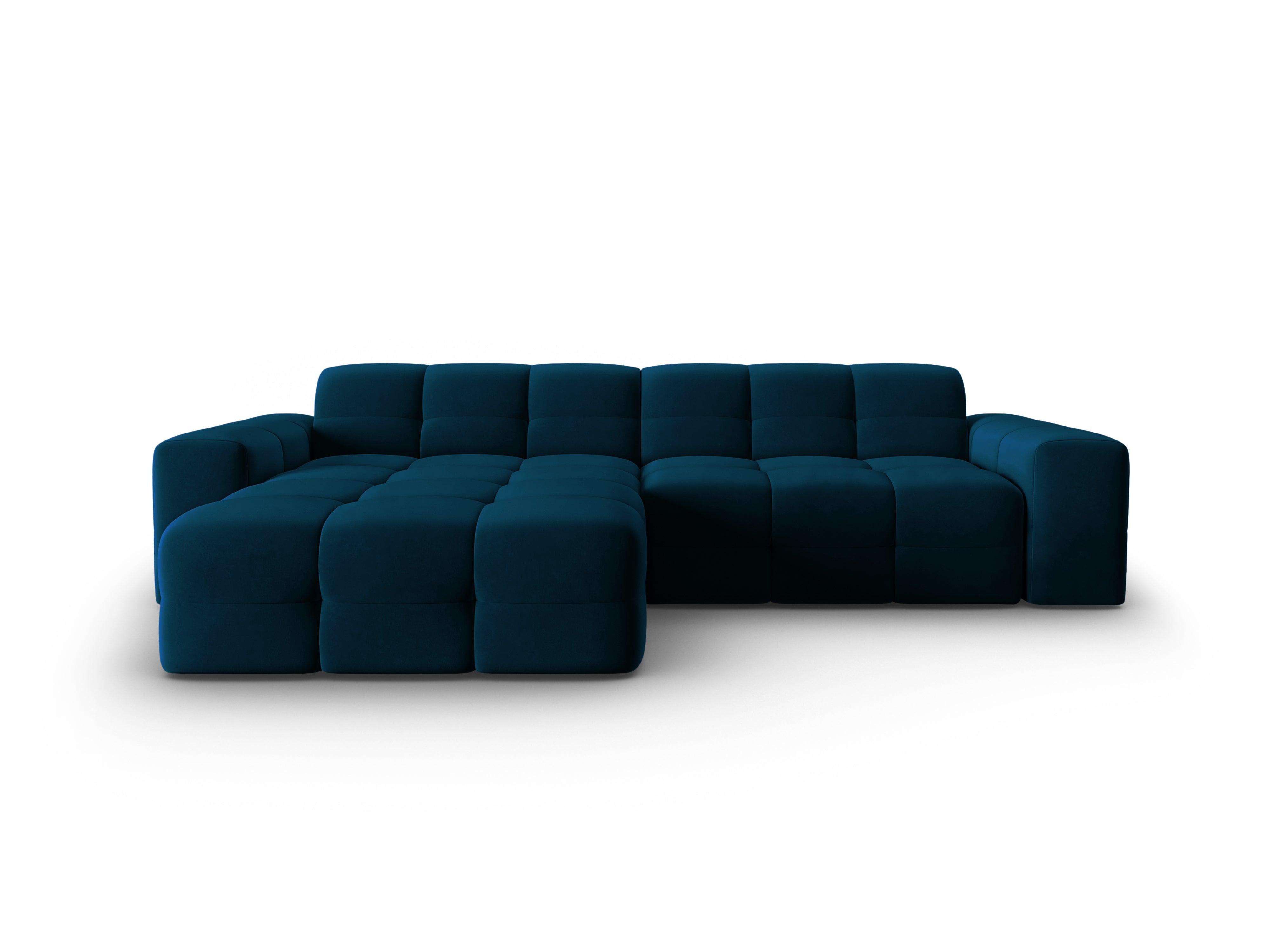 Narożnik lewostronny 4-osobowy KENDAL granatowy Micadoni Eye on Design