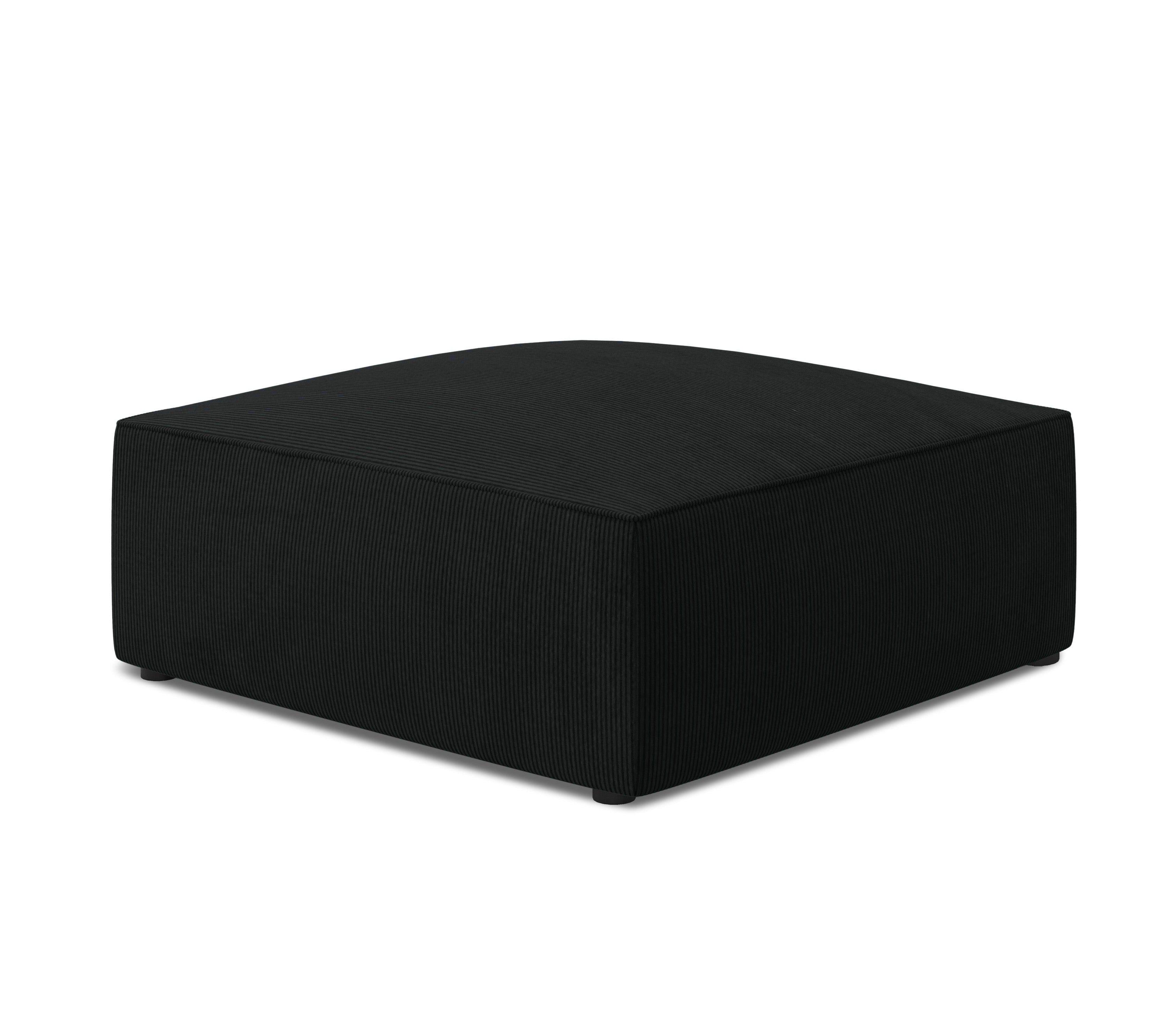 Puf sztruksowy RUBY czarny Micadoni Eye on Design