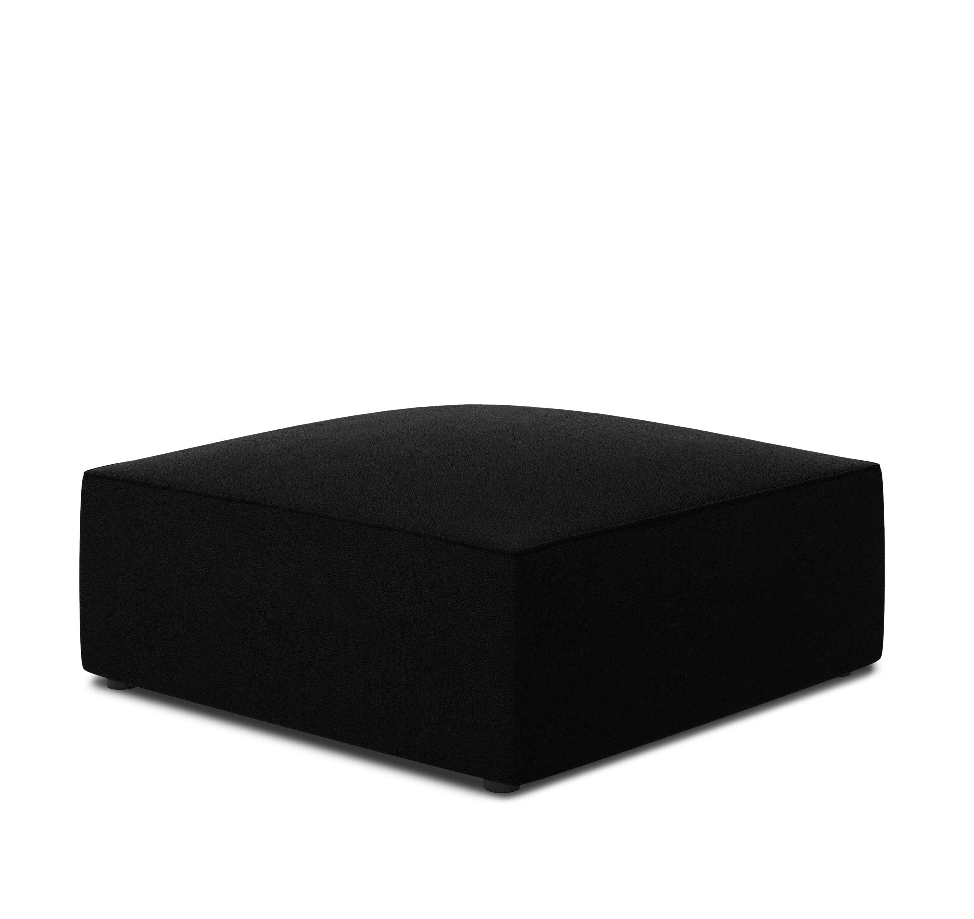 Puf aksamitny RUBY czarny Micadoni Eye on Design