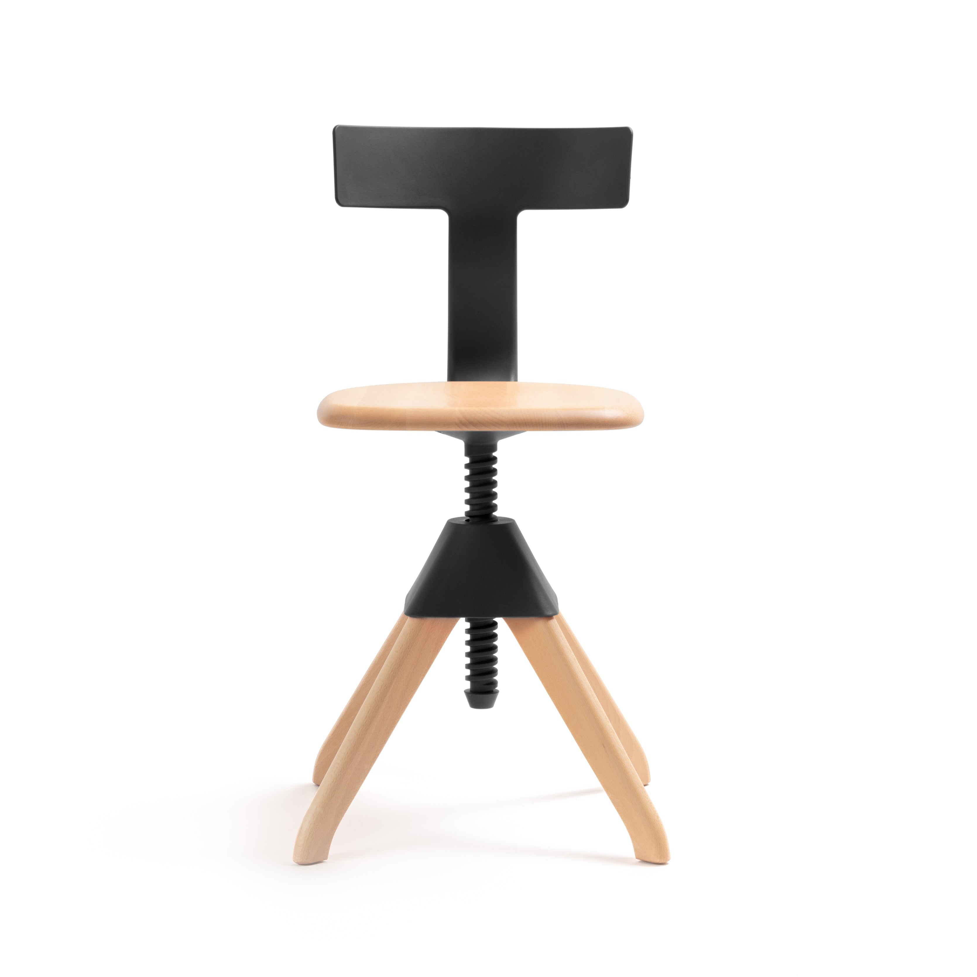 Krzesło TUFFY DZIKA BANDA czarny z drewnem Magis Eye on Design