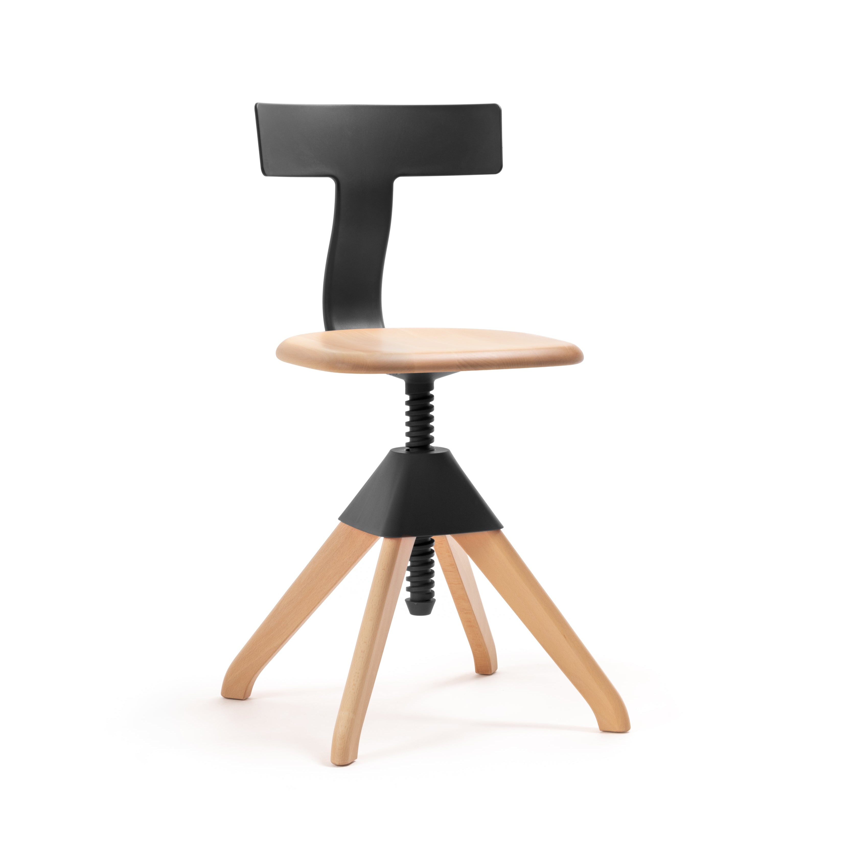 Krzesło TUFFY DZIKA BANDA czarny z drewnem Magis Eye on Design