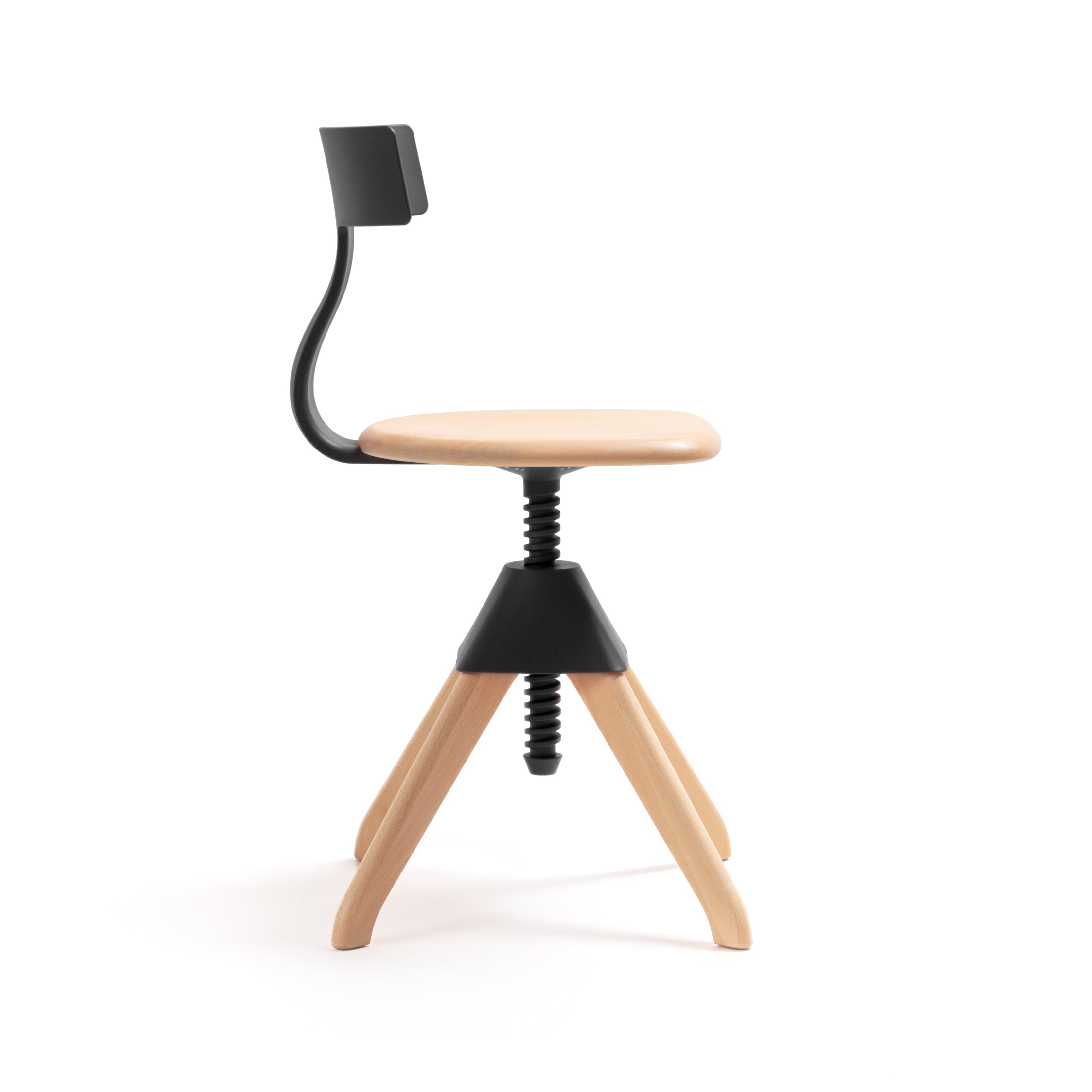 Krzesło TUFFY DZIKA BANDA czarny z drewnem Magis Eye on Design