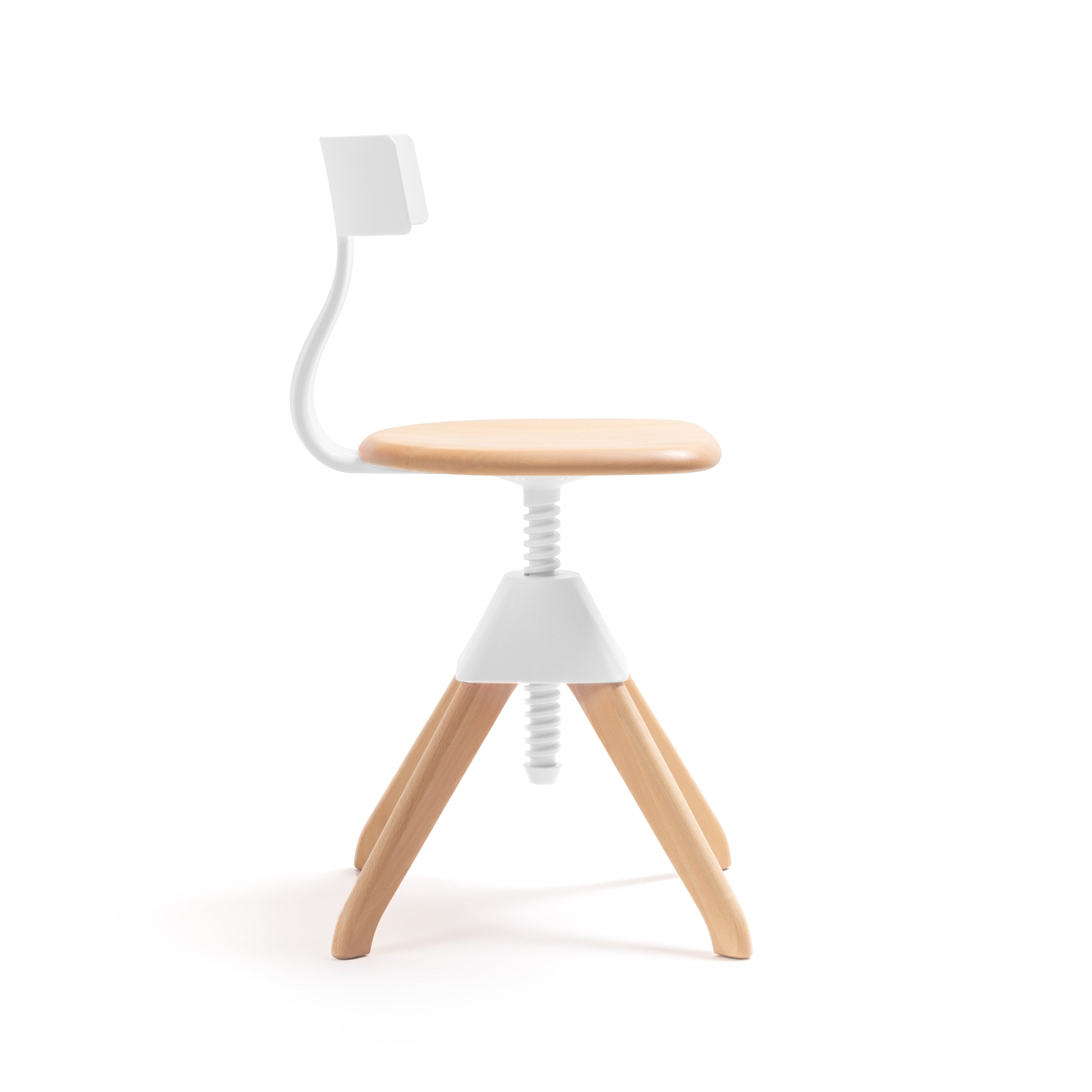 Krzesło TUFFY DZIKA BANDA biały z drewnem Magis Eye on Design