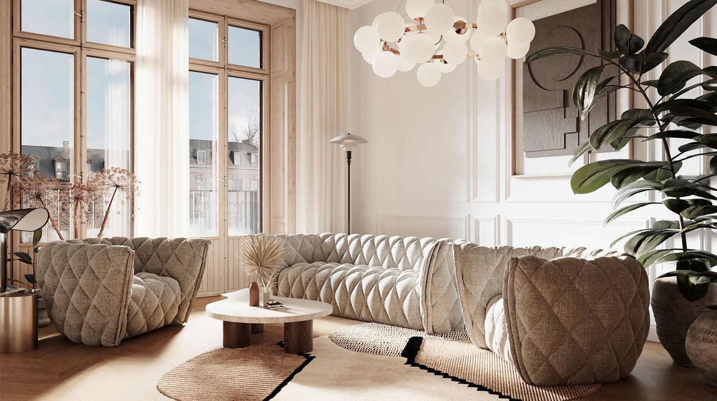 Sofa 3-osobowa GOLDY - kolor do wyboru Nordic Line Eye on Design