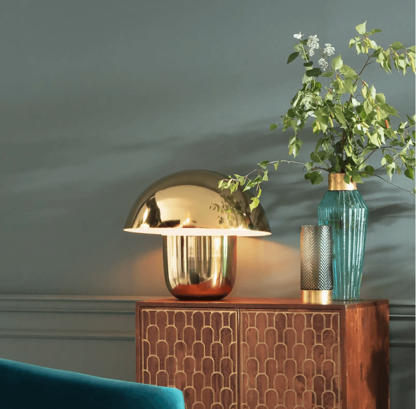 Lampa stołowa MUSHROOM złoty Kare Design Eye on Design