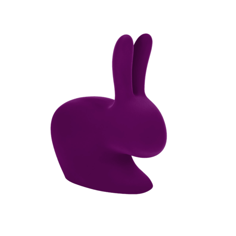 Podpórka do książek RABBIT VELVET fioletowy Qeeboo Eye on Design