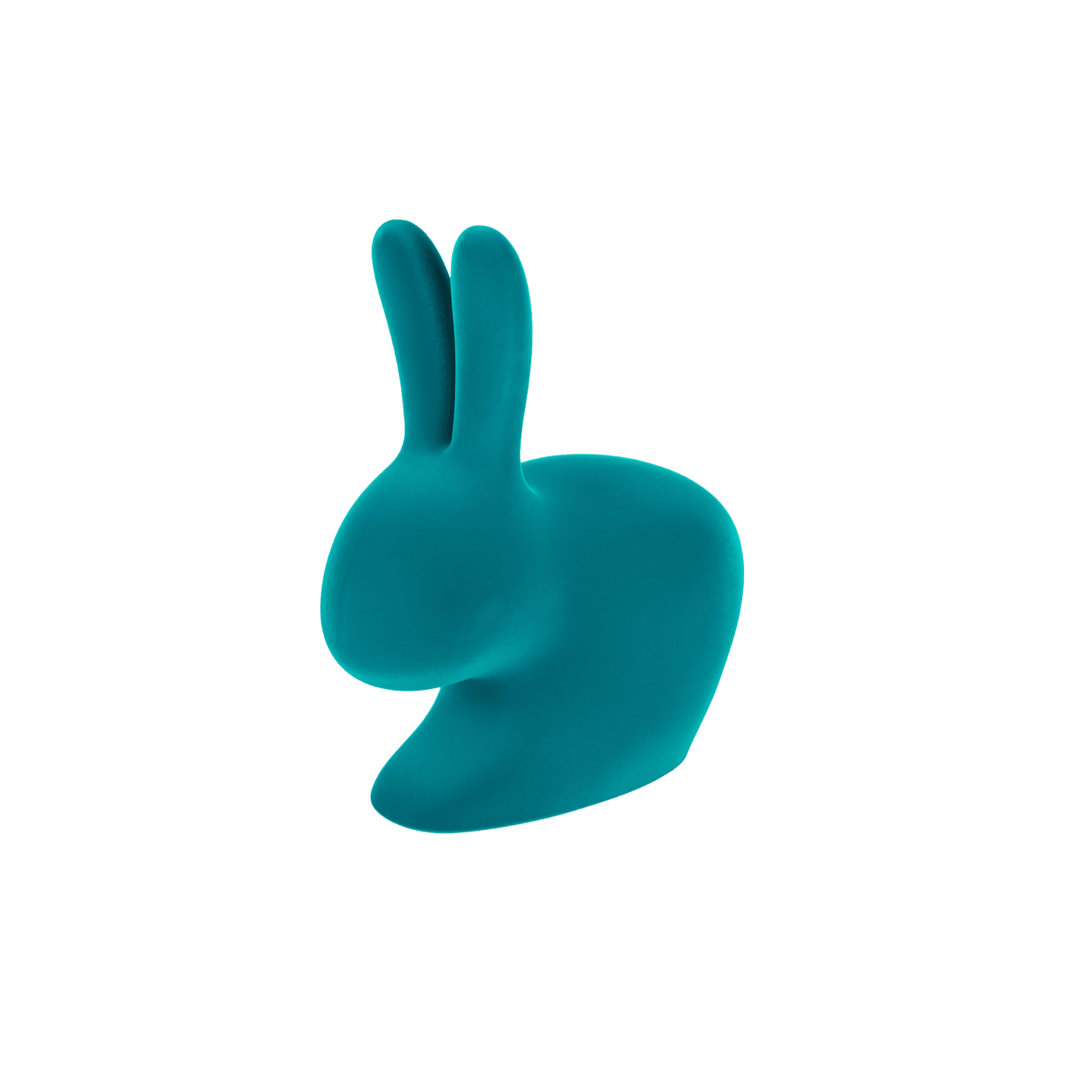 Podpórka do książek RABBIT VELVET turkusowy Qeeboo Eye on Design