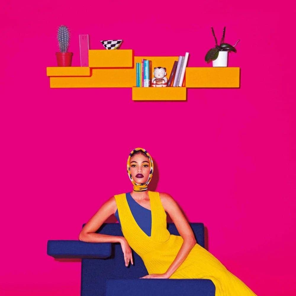 Półka na książki PRIMITIVE MINI biały Qeeboo Eye on Design