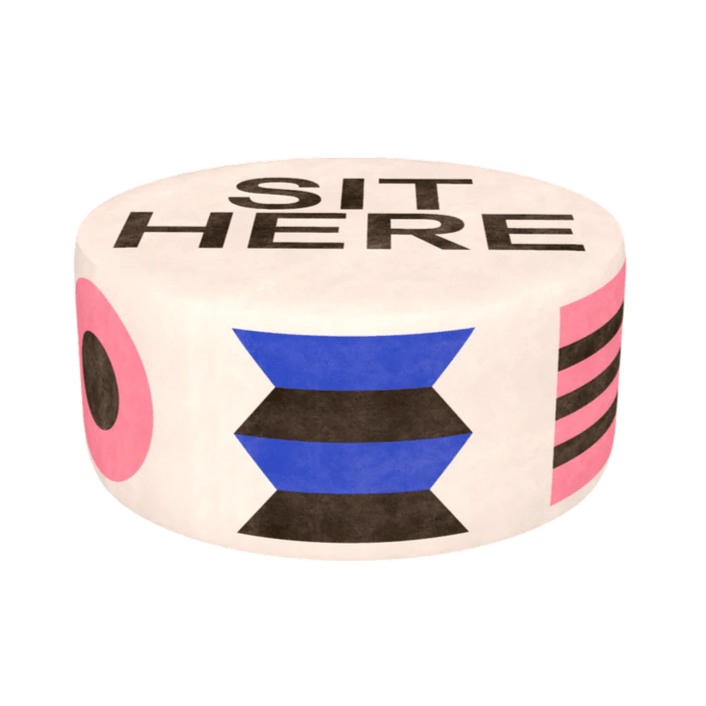 Puf SIT HERE biały – Qeeboo