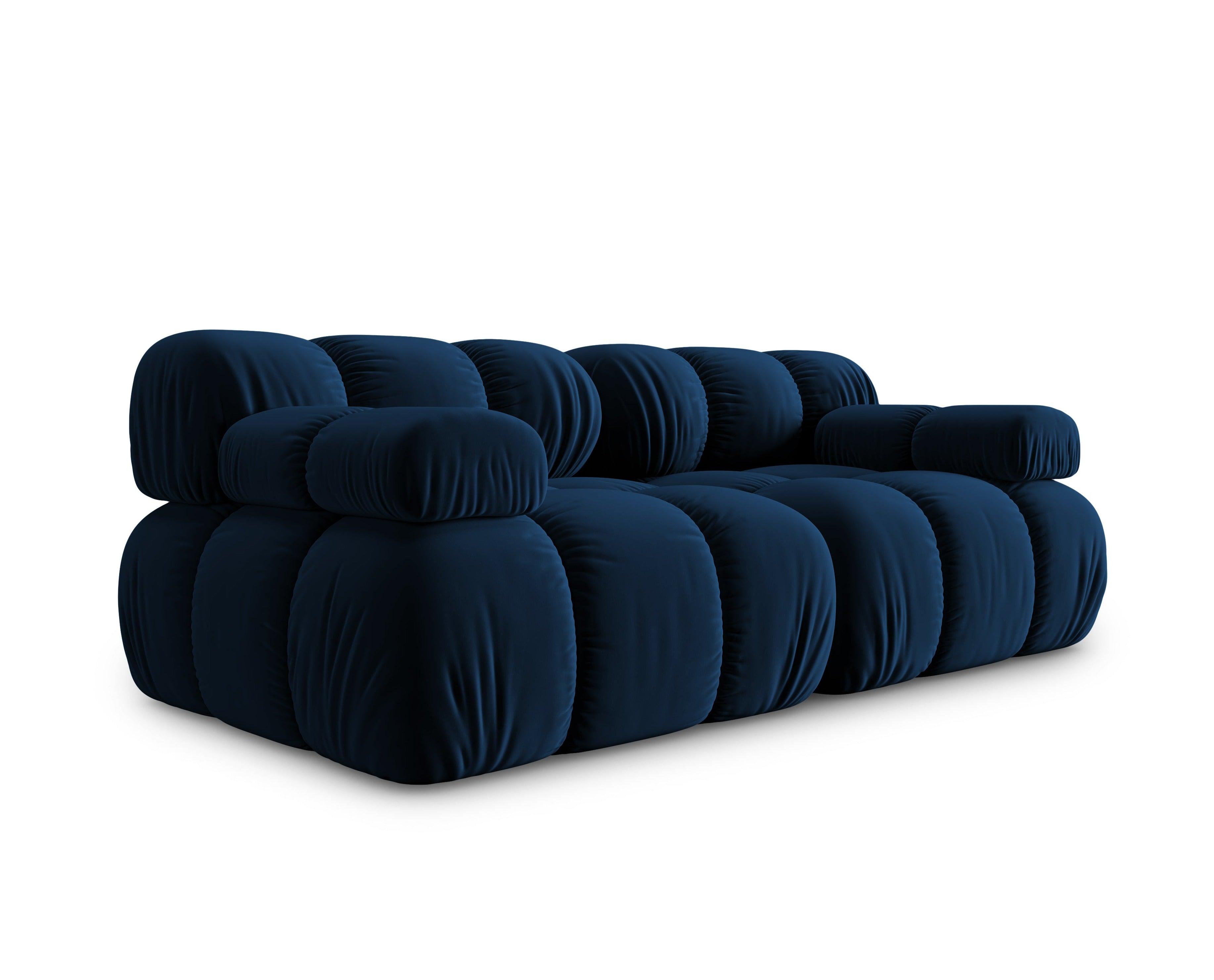 Sofa aksamitna 2-osobowa TROPEA granat królewski Milo Casa Eye on Design