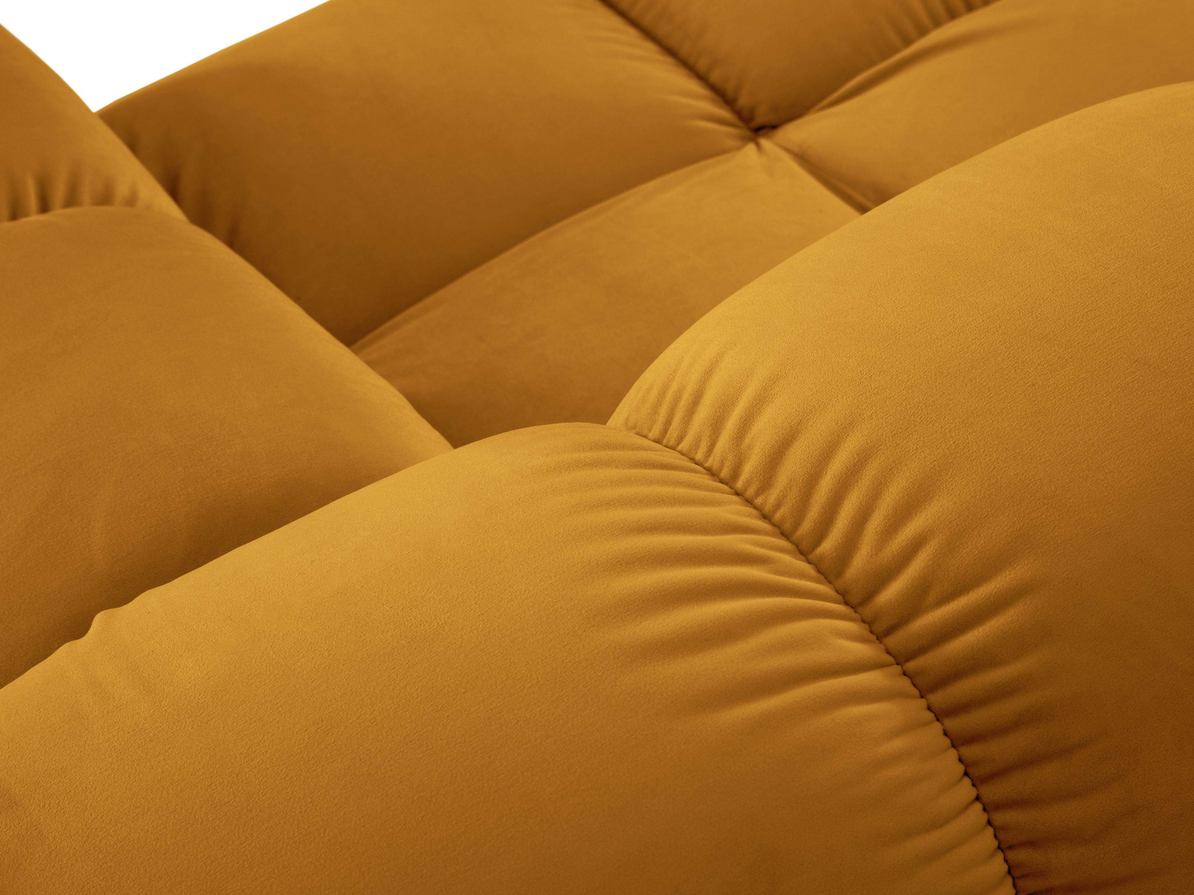 Sofa aksamitna 2-osobowa TROPEA musztardowy Milo Casa Eye on Design
