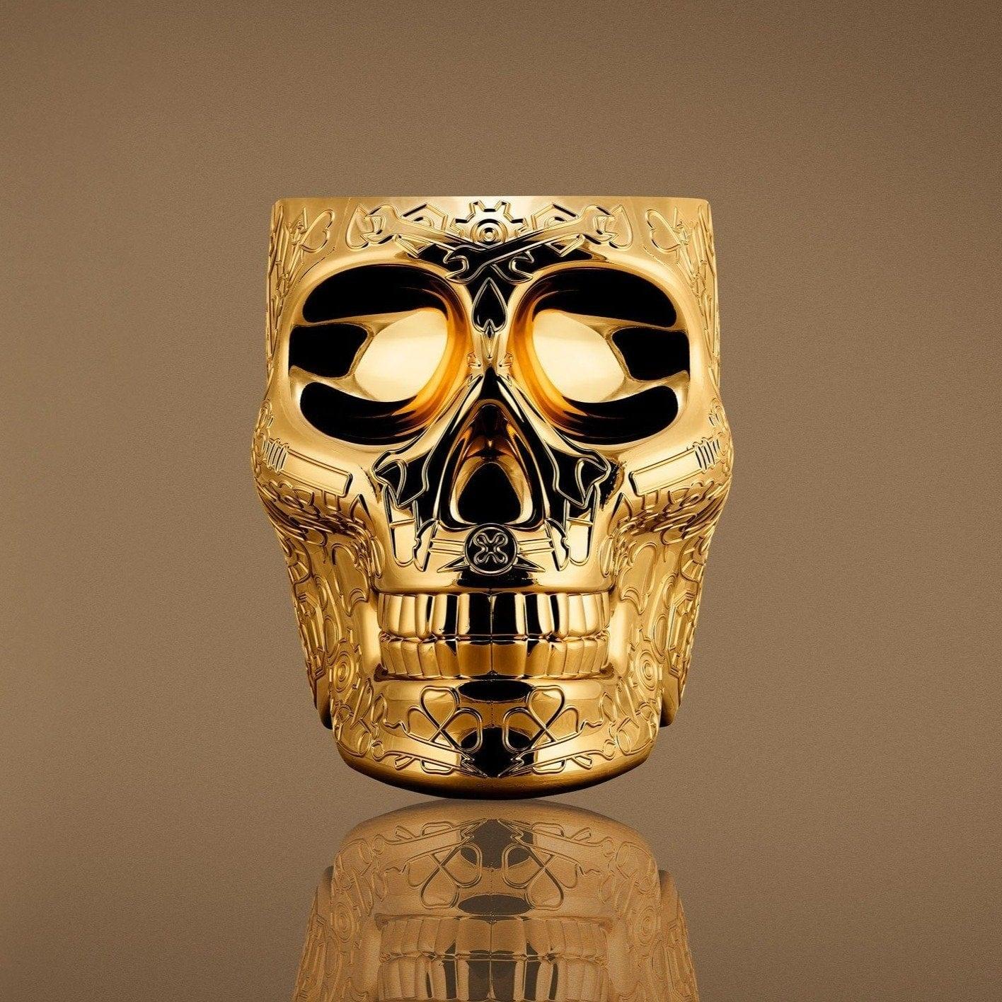 Stołek i stolik boczny MEXICO METALLIC złoty Qeeboo Eye on Design