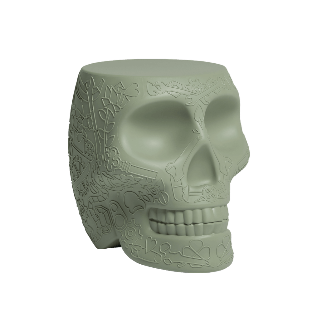 Stołek i stolik boczny MEXICO zielony Qeeboo Eye on Design