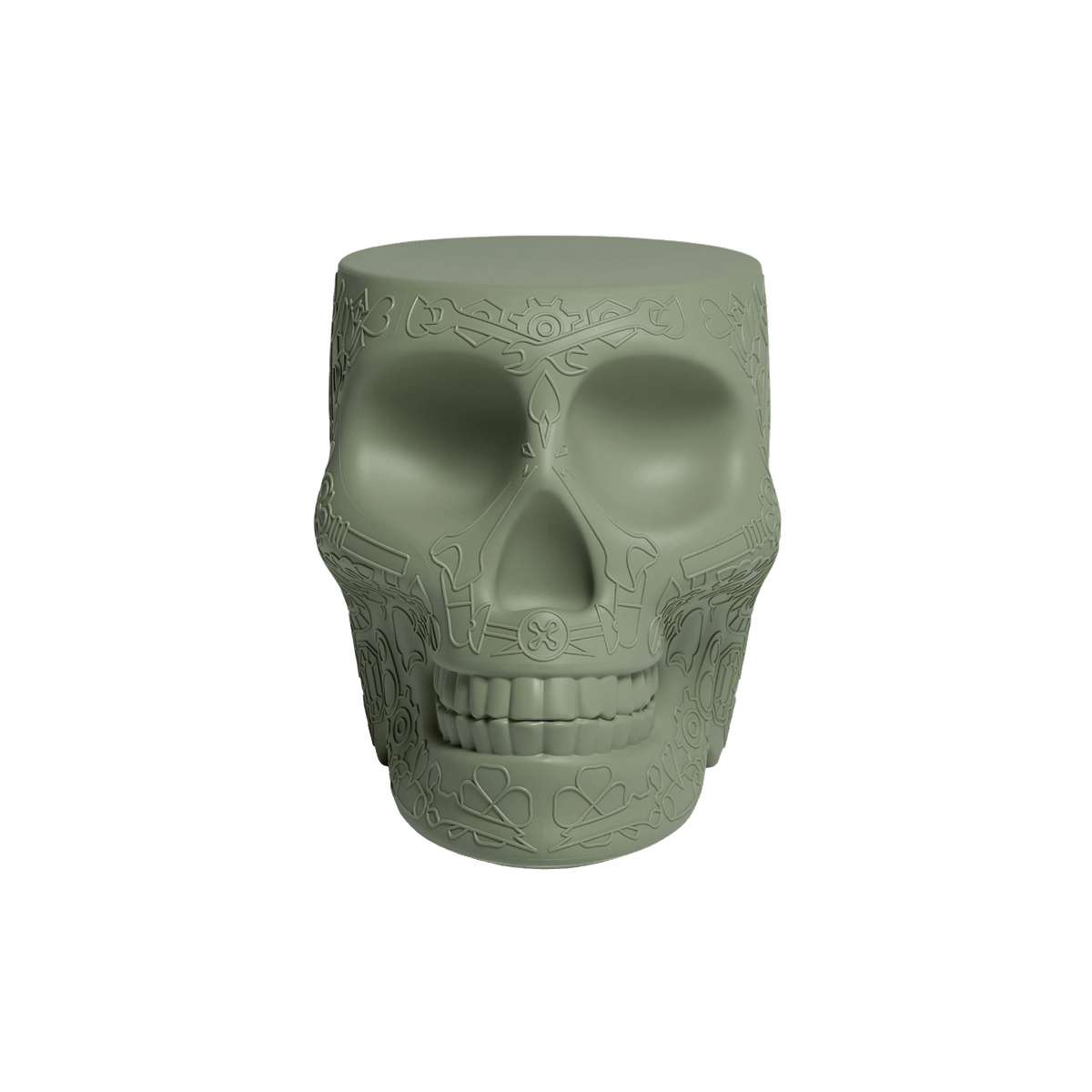 Stołek i stolik boczny MEXICO zielony Qeeboo Eye on Design