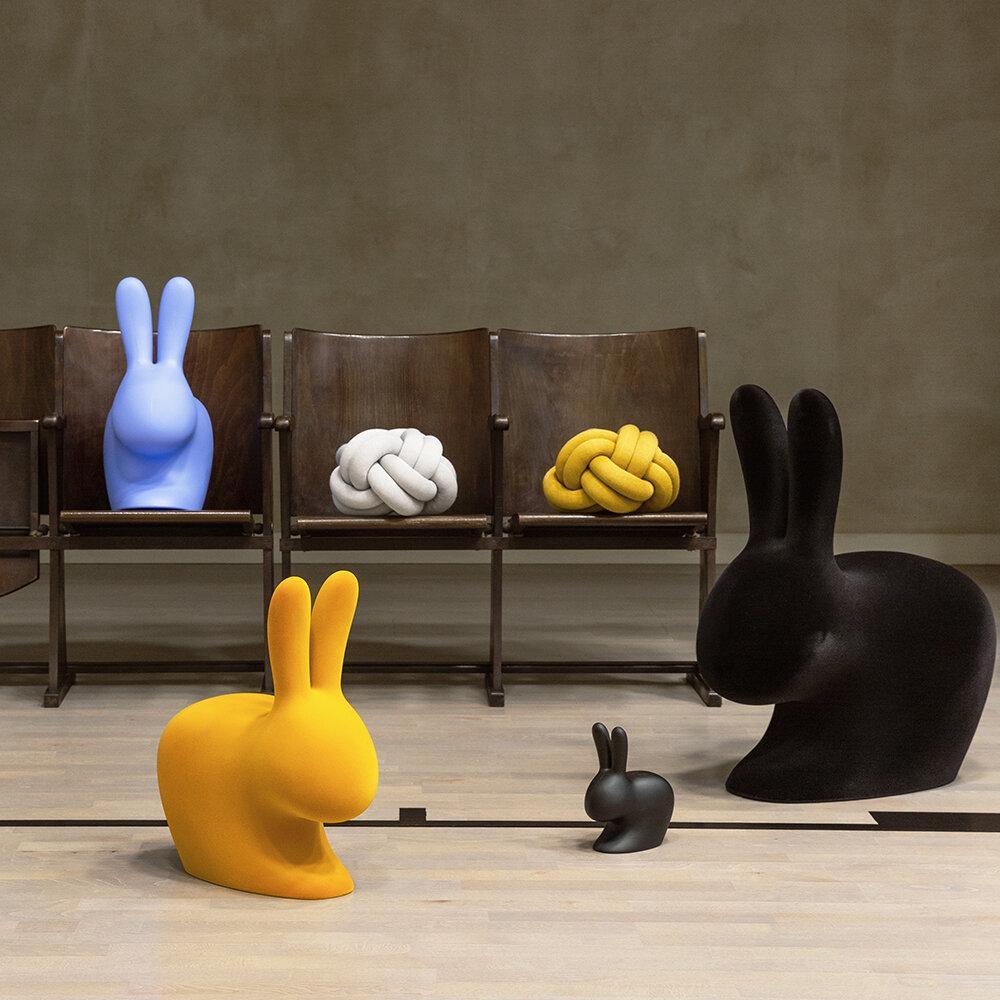 Stoper do drzwi RABBIT żółty Qeeboo Eye on Design