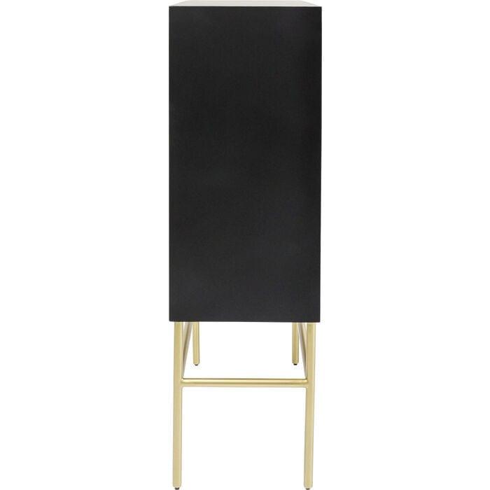 Szafka ELECTRO czarny ze złotymi detalami Kare Design Eye on Design