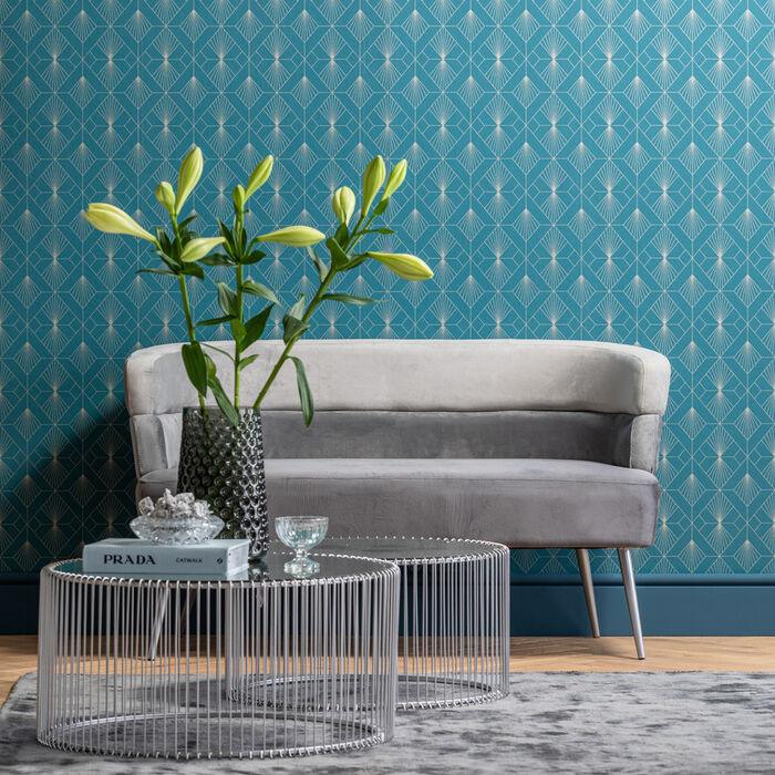 Zestaw stolików kawowych SHINE srebrny Kare Design Eye on Design