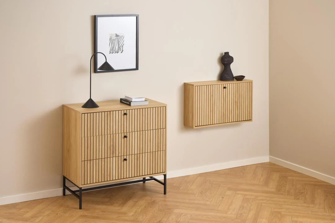 Schoenenkast ALBANY eiken melamine