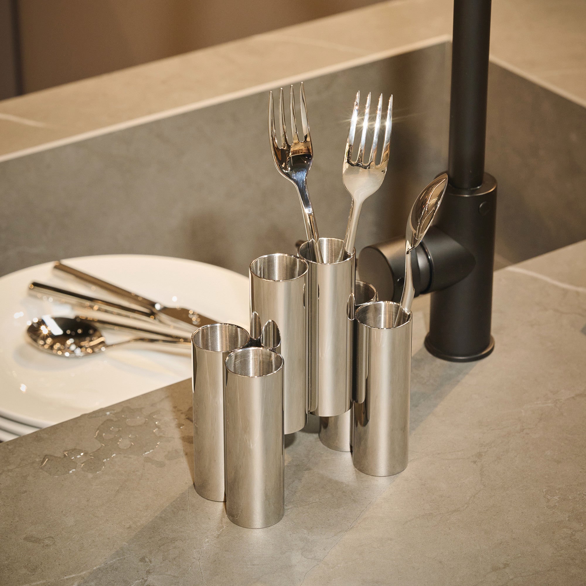 CANALE Stainless Steel Cutlery Stand