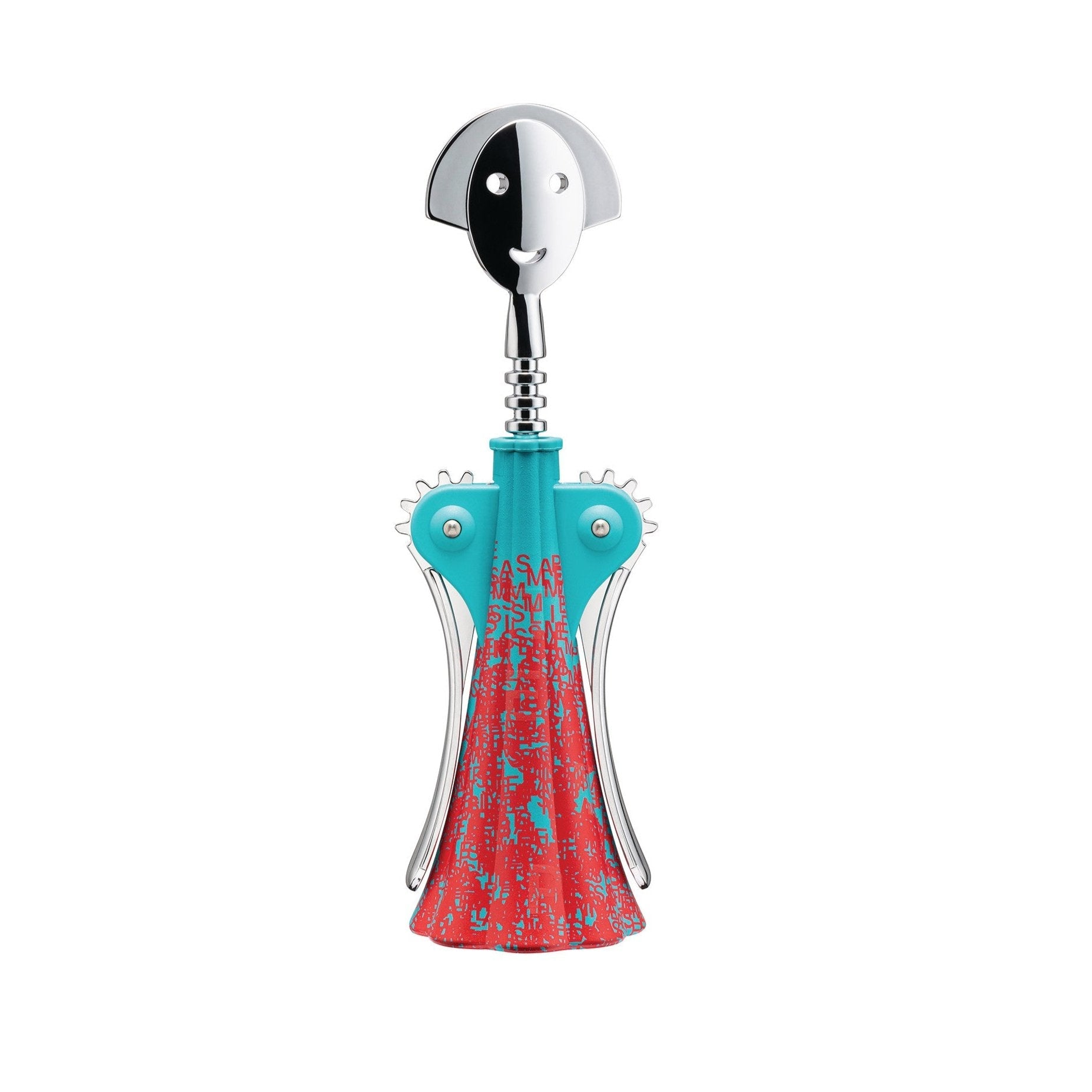 Winger corkscrew Anna G. - Blue Liquid with coral