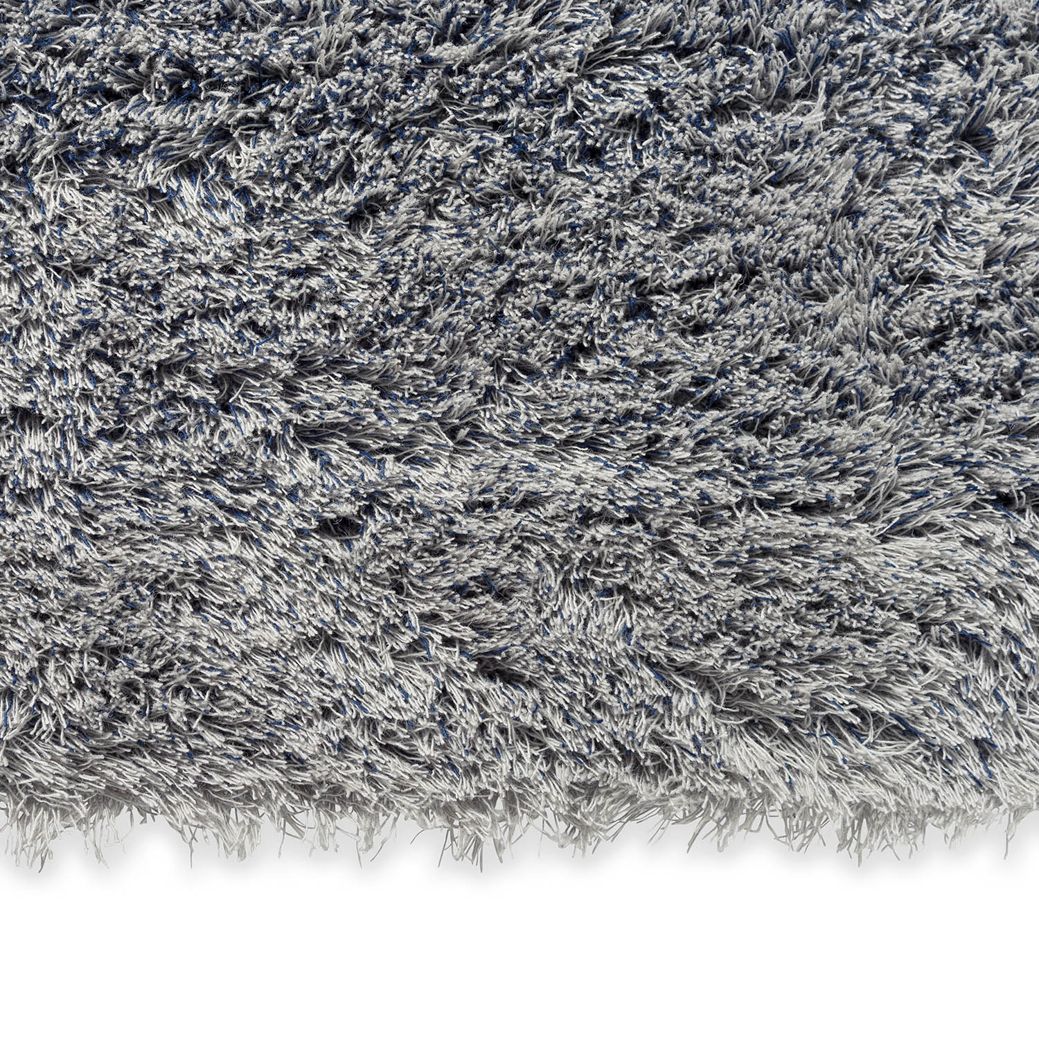 SHADE HIGH gray-blue rug with long pile