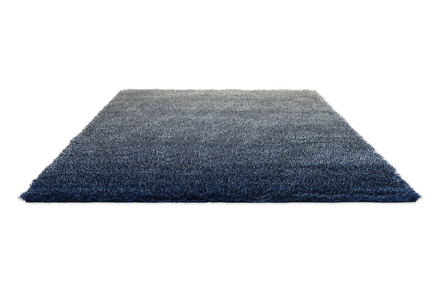 SHADE HIGH gray-blue rug with long pile