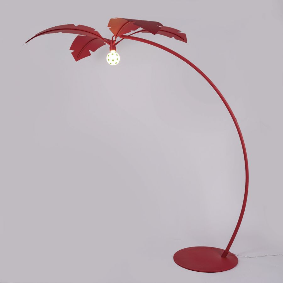 Arc floor lamp LA PALMA red