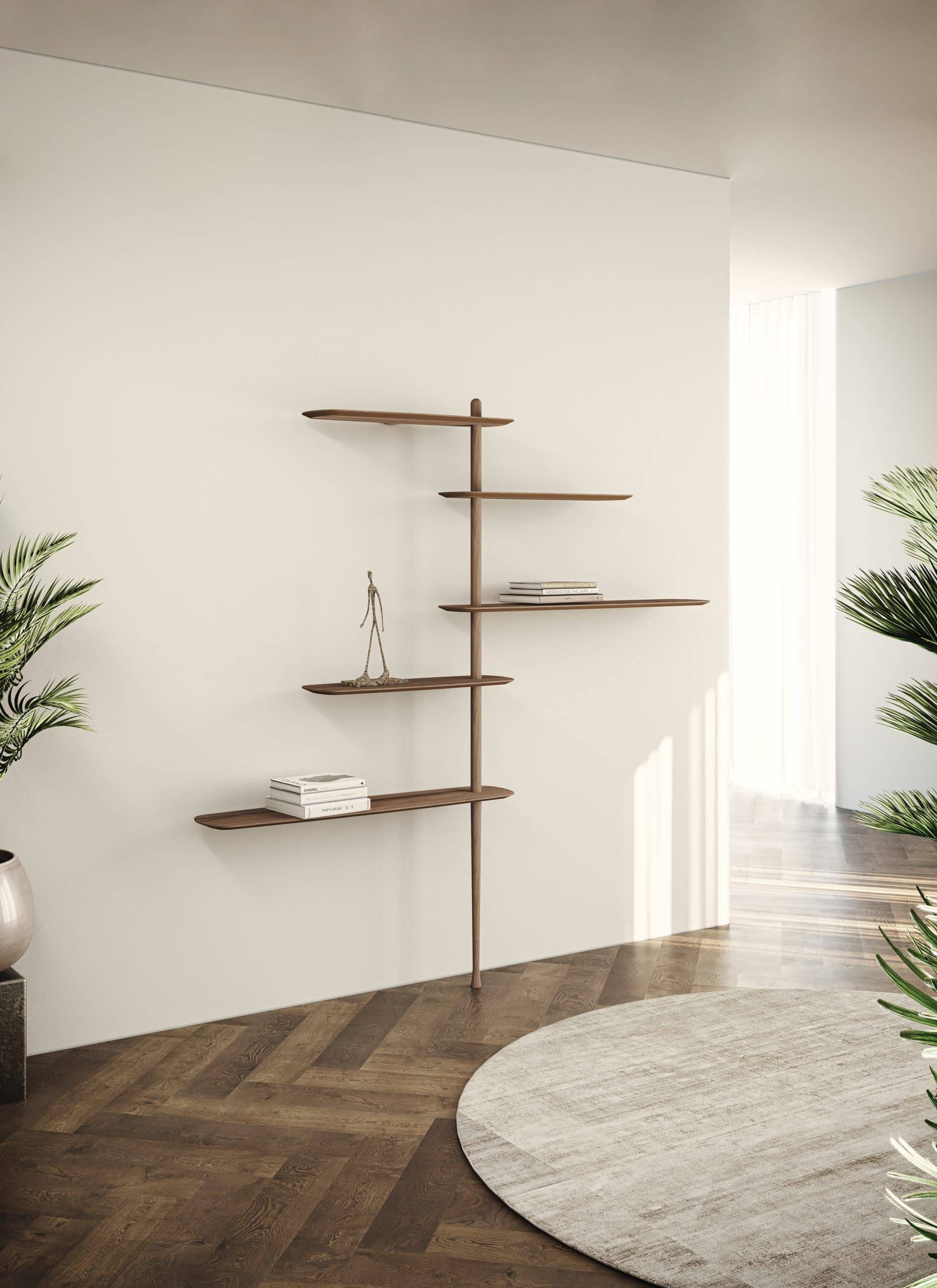 UNICA Wall Shelf - CONFIGURATION 10 Black Ash Veneer