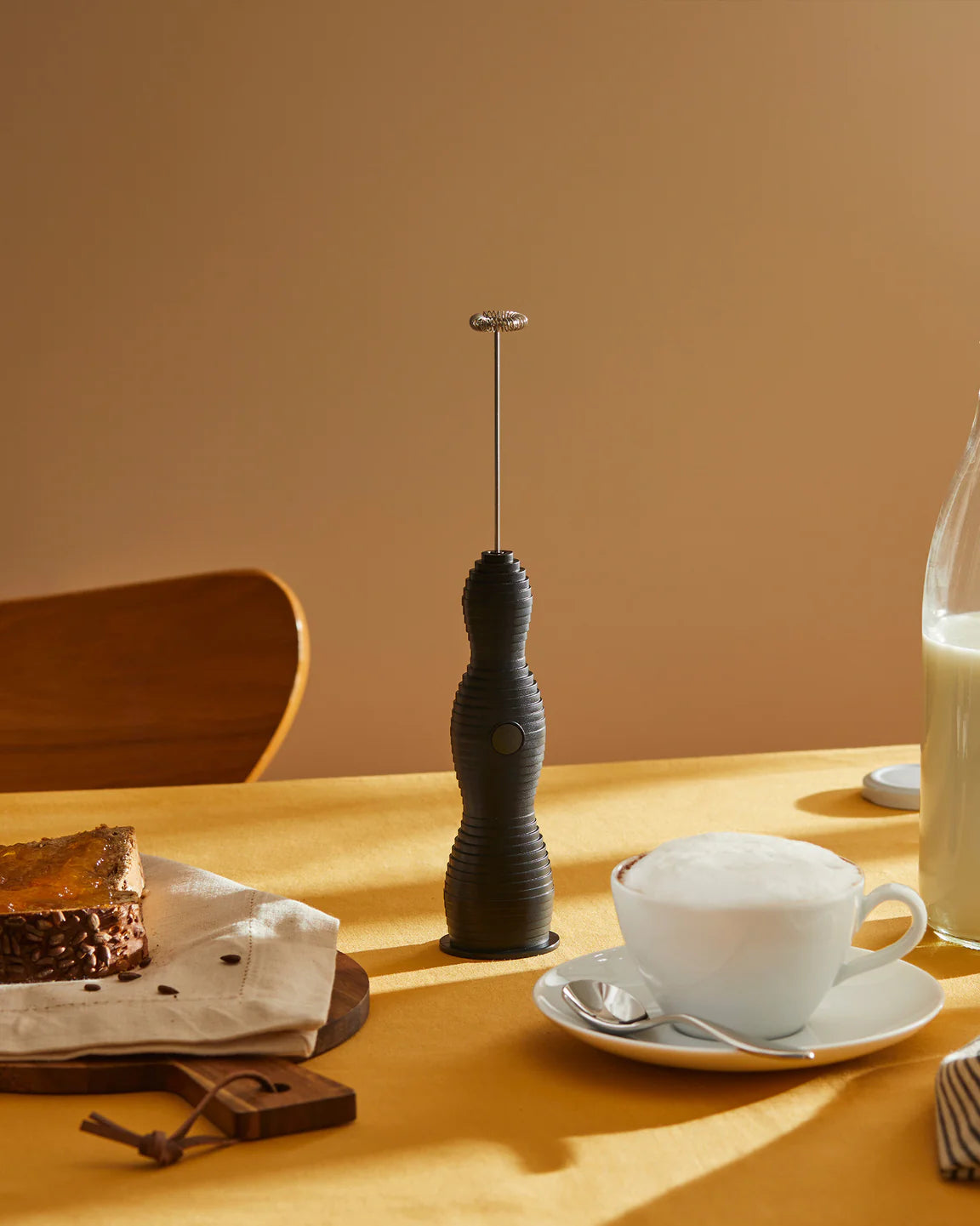 Melkschuimer PULCINA zwart