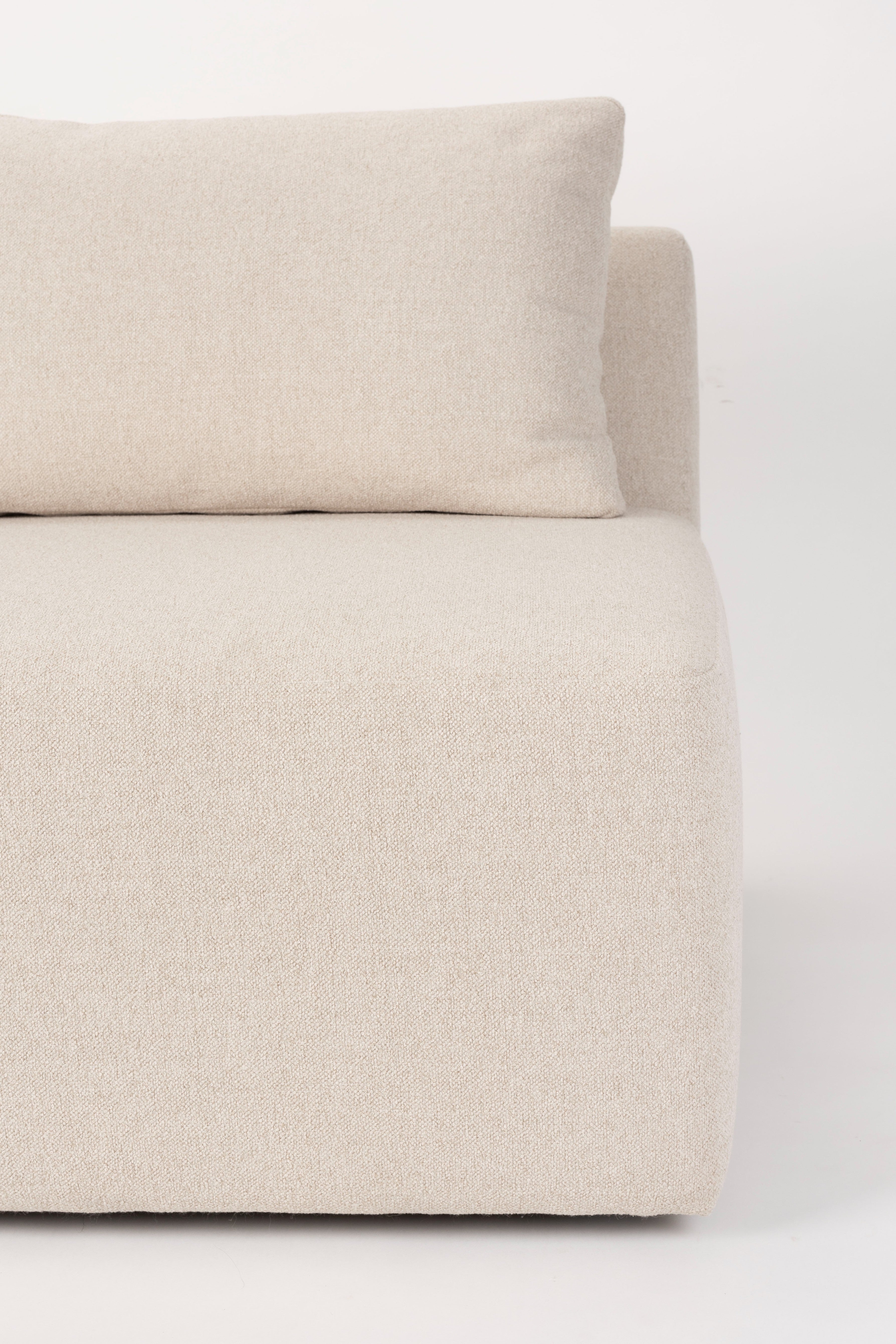 PROSPER modular sofa - left end element in sand color