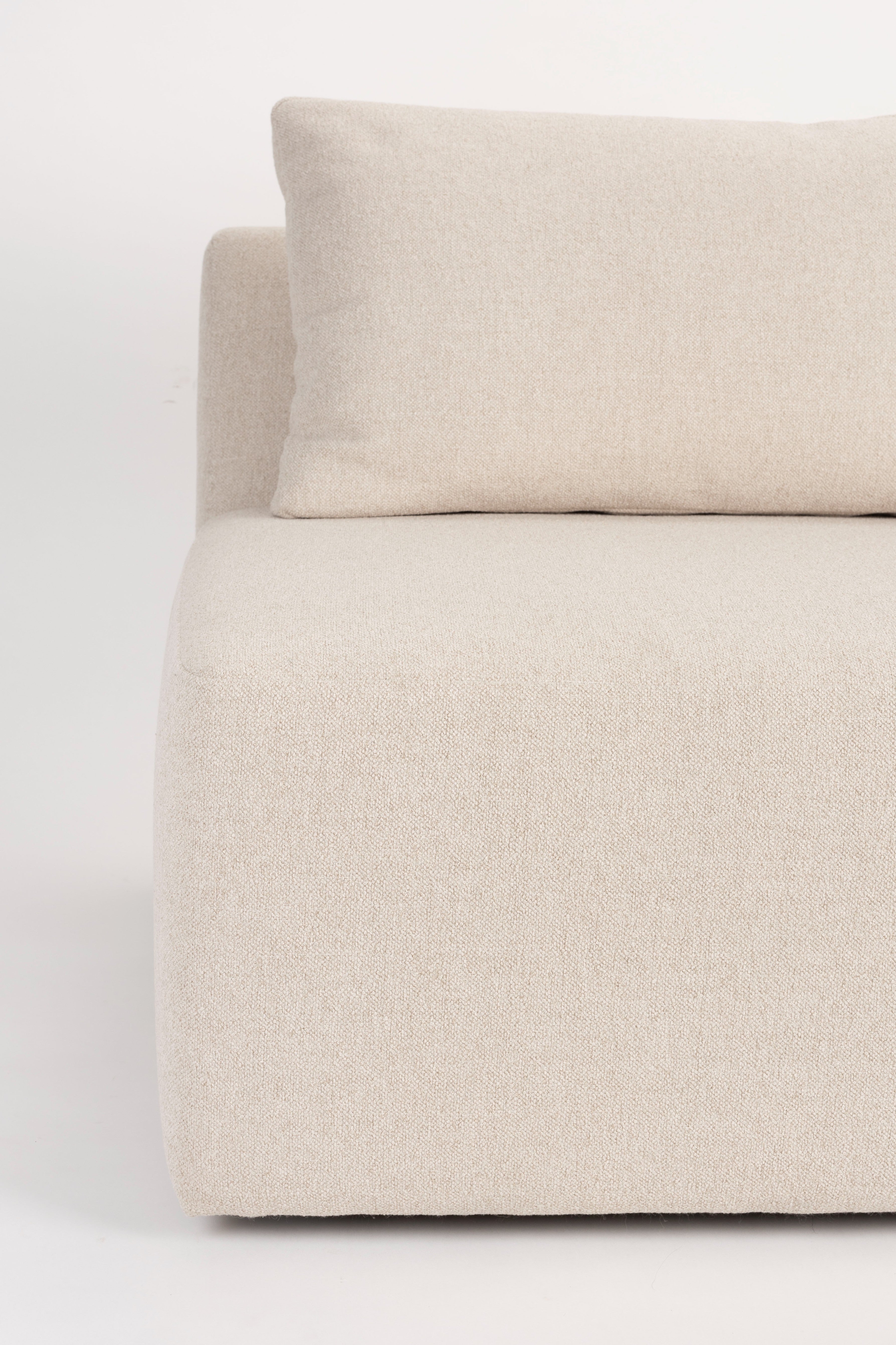 Modulaire bank PROSPER - eindelement rechts zandkleurig