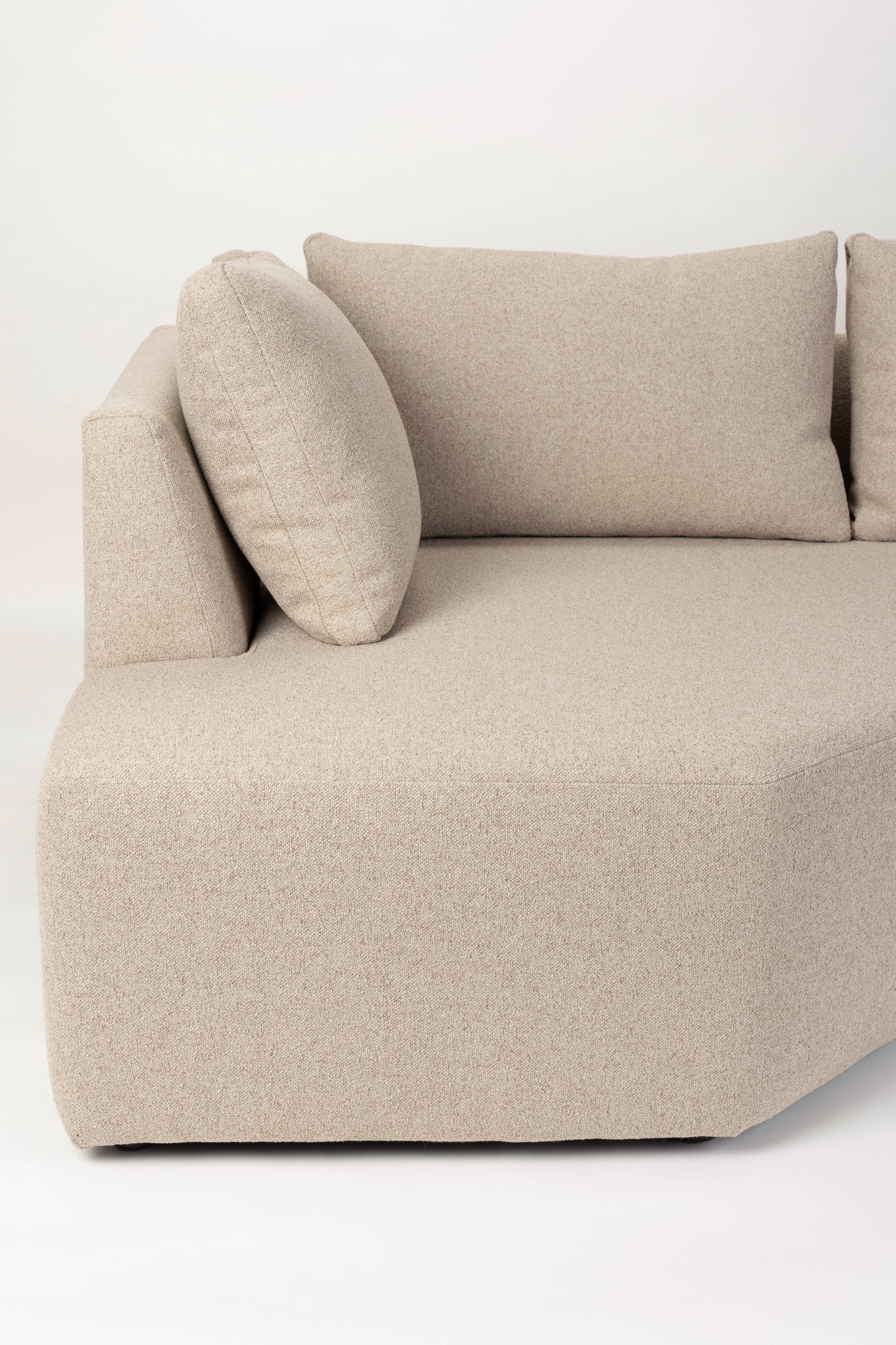 Modulaire bank PROSPER - linker eindelement cappuccino