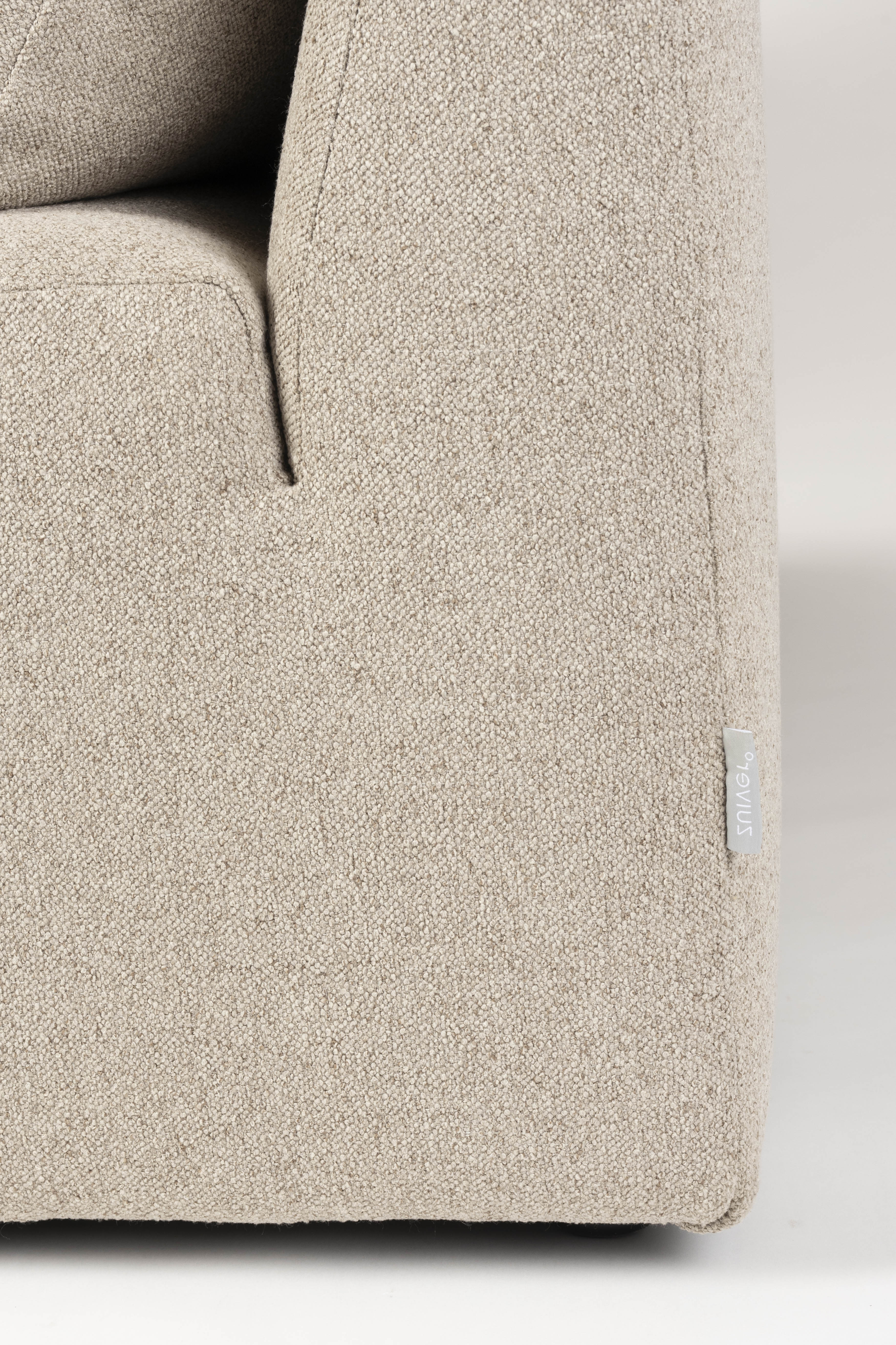 Modulares Sofa PROSPER - rechtsseitiger Chaiselongue Cappuccino