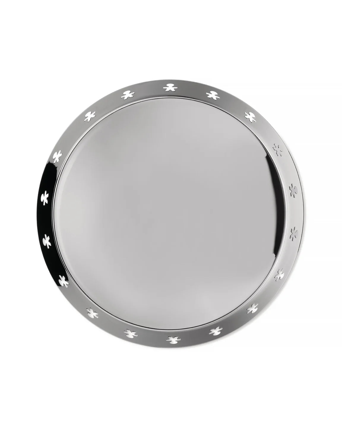 Taca met hoge rand GIROTONDO roestvrij staal